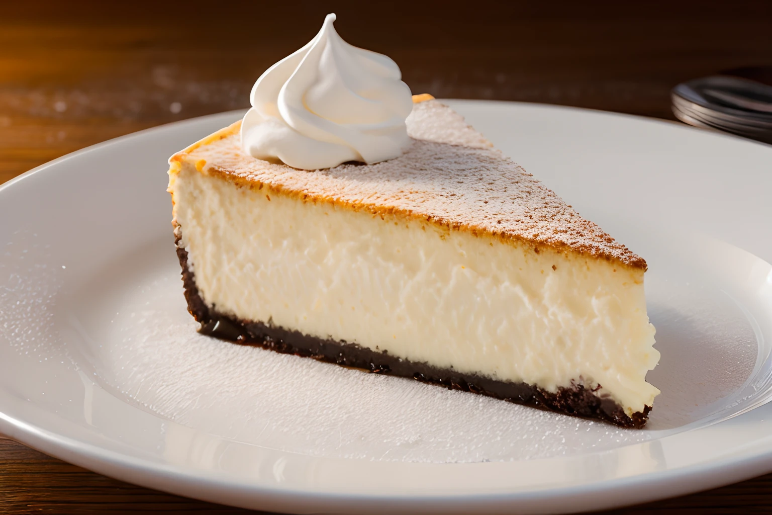 in 8K、top-quality、​masterpiece、profetional lighting、cheesecake