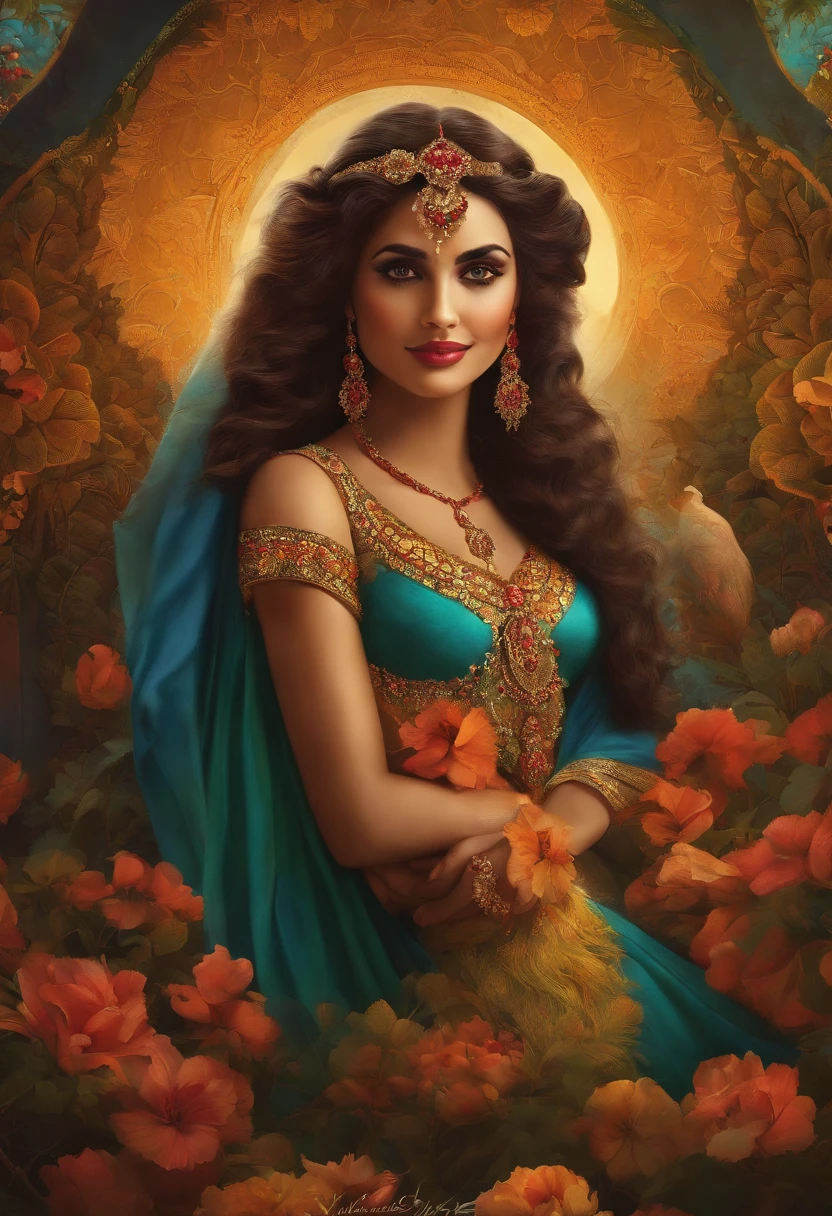 mulher morena linda.