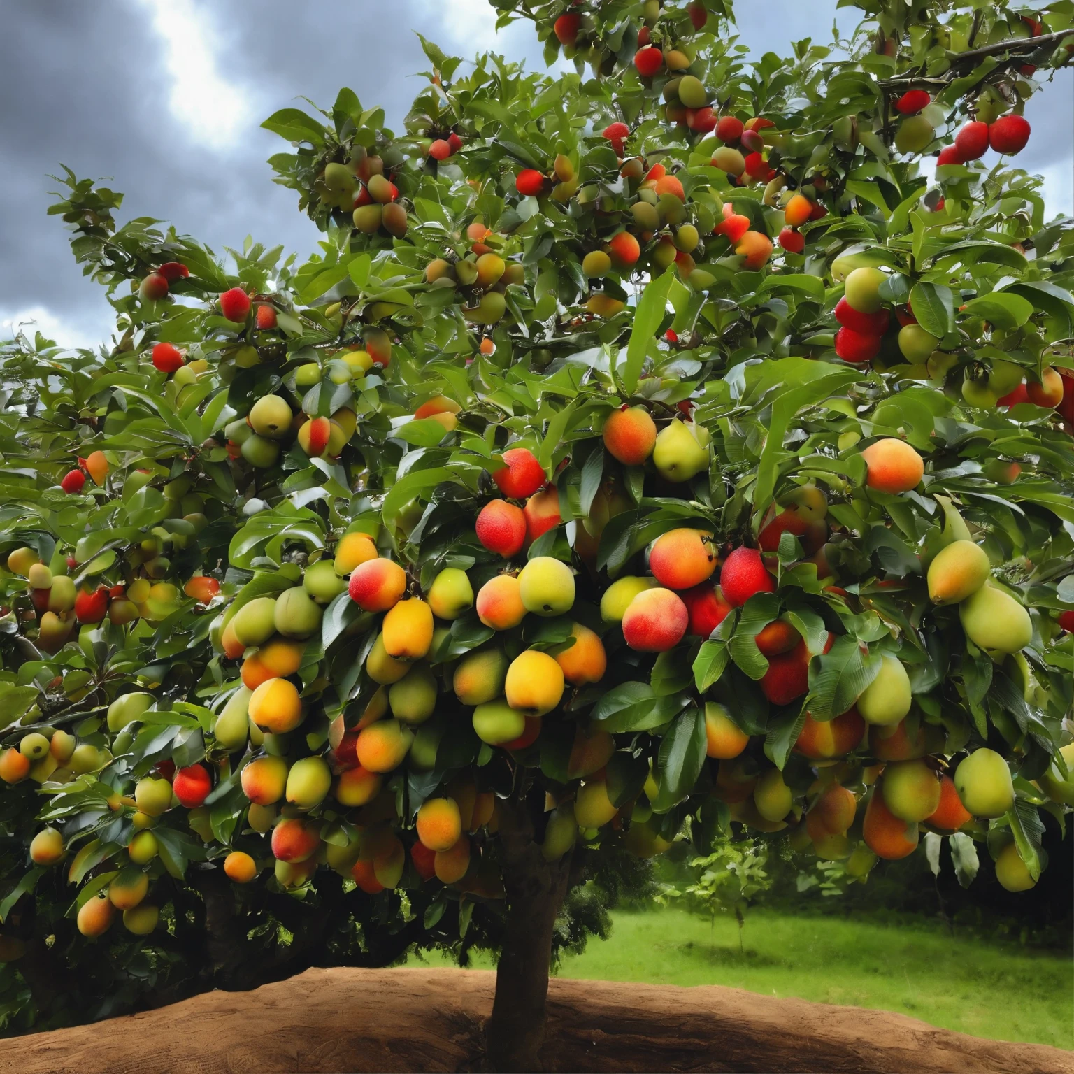 Fruit tree bearing fruit according to its kind