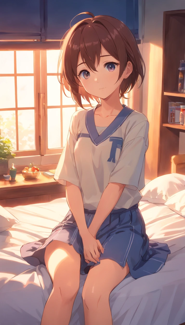 1  girl,NUEVO,piernas abiertas,carente,adolescente,Lindo, Hinchado,senos visibles,en la cama,cadera delgada,10 yeao sexy,Hentai,sin ropa