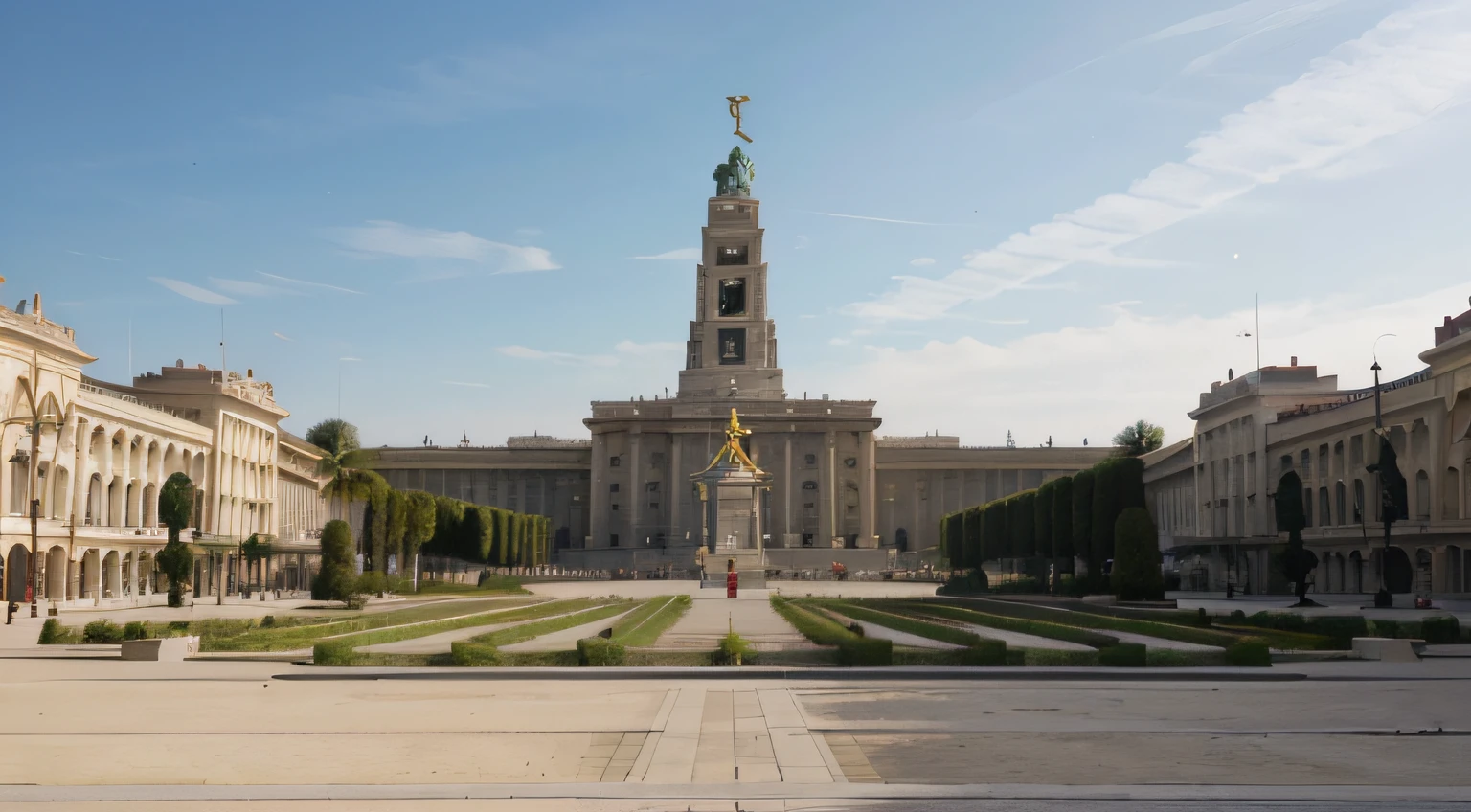 (La mejor calidad, Altas Resoluciones, Ultra detallado), monumento, Historical Scene, Abolition of the army in 1948, Paz, estabilidad, country, Ambiente tranquilo, Unidad, orgullo, symbolic representation, grandeza, Detailed architectural design, Meticulous craftsmanship, Realistic depiction, colores vibrantes, realistic lighting, Historical accuracy, Momento significativo, Celebratory atmosphere, gran multitud, expresiones alegres, Patrimonio Nacional, Sense of accomplishment, Historical monument
