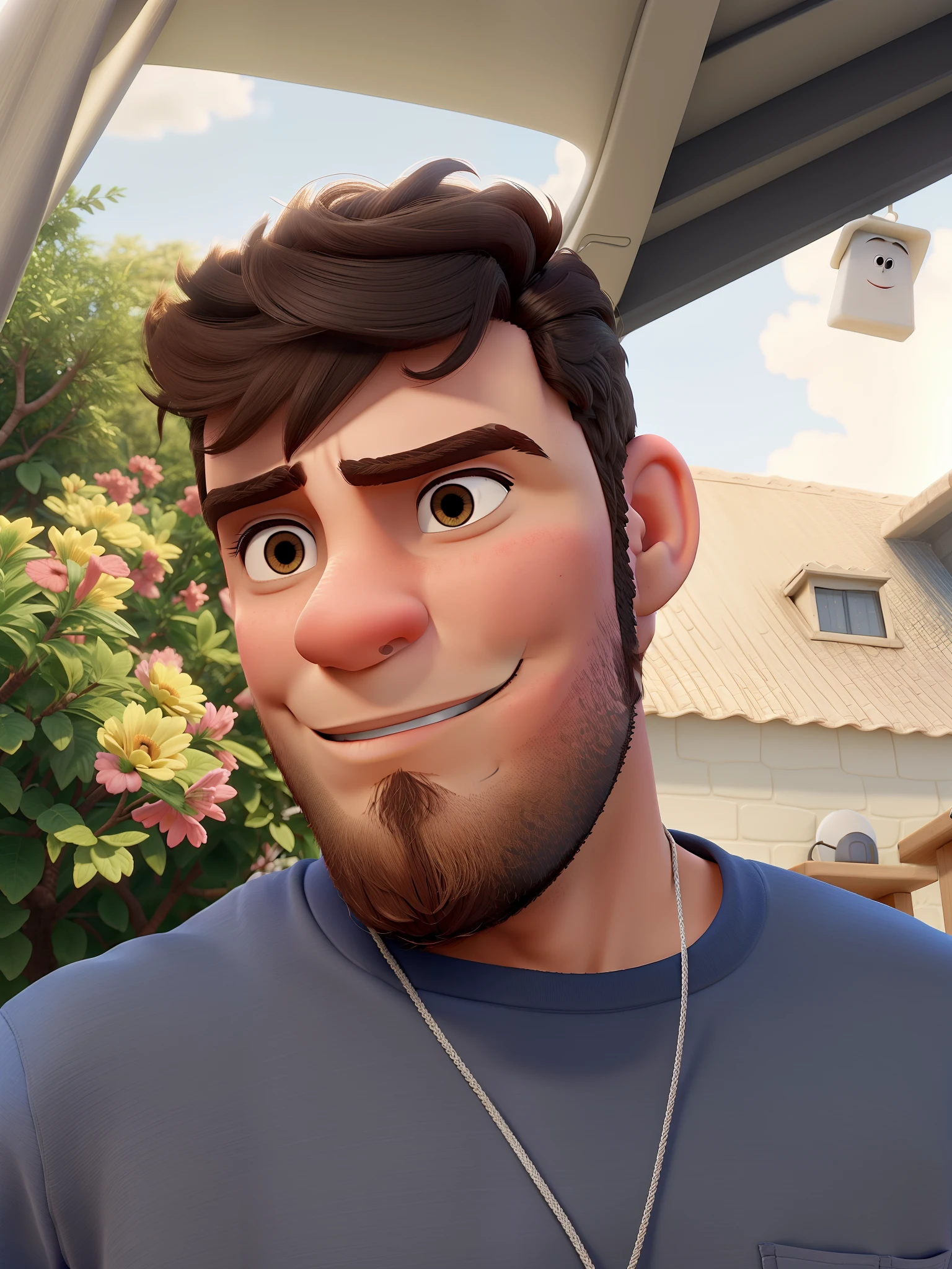 Um homem estilo Disney pixar, alta qualidade, melhor qualidade
