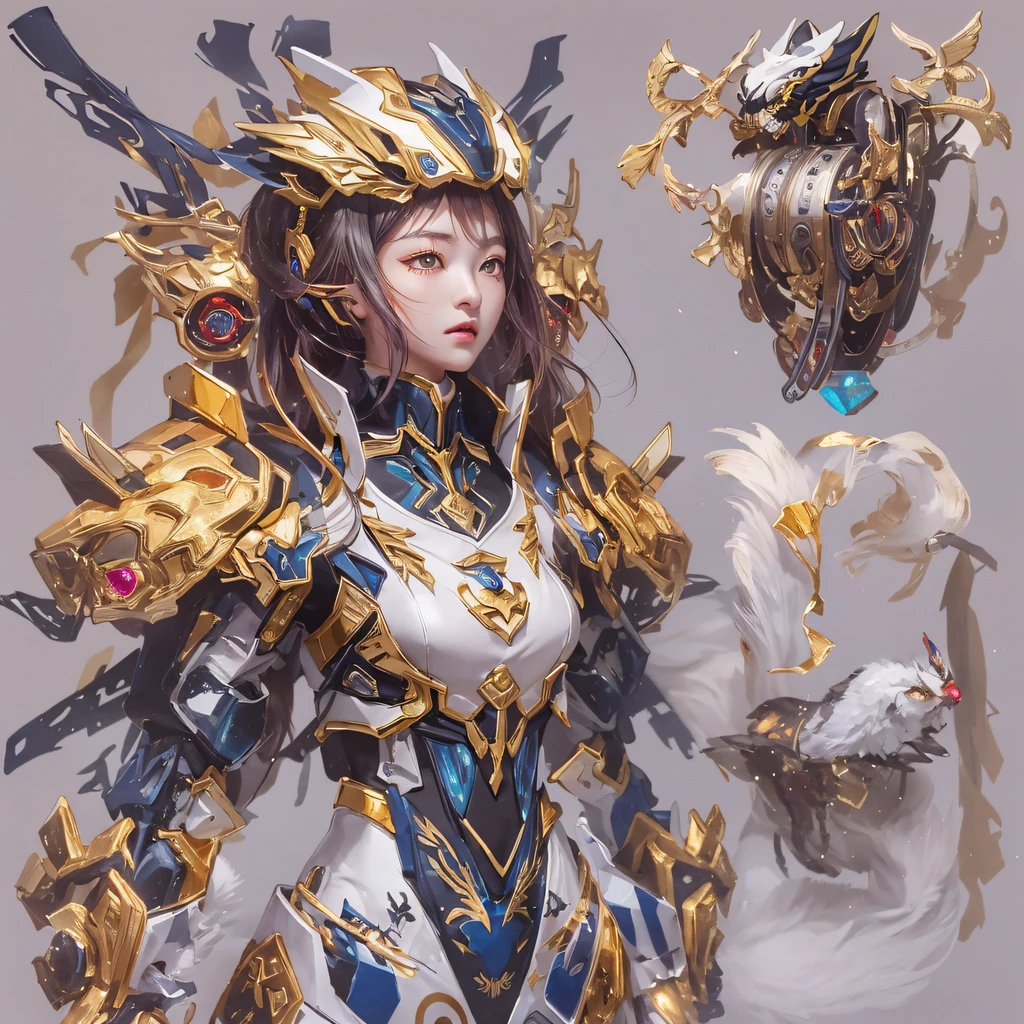 Light orange wind((Red and white mech girl))National wind circle,Flying nine-tailed fat skull flame ethereal toad star,Golden-black damask white rabbit fur bra,Fuchsia pink diamonds, Tulle burgundy diamond shin guard,CG ,Light orange full set of thick mechs,Giant,, Realistic secret girl rendering, detailed face of a asian girl, Reality in the secret world, Smooth CG art, Realistic. Cheng Yi, Realistic secret style, A lovely secret rendering, 8K portrait rendering, Render character art 8 K, Kawaii realistic portrait,Golden-black damask white rabbit fur bra,Fuchsia pink diamonds, Tulle burgundy diamond shin guard((ultra real detailed.mecha-girl)Mink cotton suit mech,Bright blue and white feathers gold silk shoulder pads,Shi Zhong Huhu female Taoist,Tailfire,Tattooed with,Genius ratio,Silicone texture,Short bright purple hair,3D modeling,4K,8K,16K smooth (Masterpiece, Top quality, Best quality, offcial art, Beauty and aesthetics: 1.2), Very detailed, Colorful, Most detailed, branches,mecha-girl, (Mards)mecha-girl(canyons), (Linen future mech girl), Angry fighting stance, looking at the ground, Batik linen bandana, Crane pattern long sleeve garment,Mecha Maiden Canyon(Abstract propylene splash:1.2), Dark clouds lightning background,Sprinkle with golden mech girl powder(realisticlying:1.4),Black color hair,Flour fluttering,rainbow background, A high resolution, the detail, RAW photogr, Sharp Re, Nikon D850 Film Stock Photo by Jefferies Lee 4 Kodak Portra 400 Camera F1.6 shots, Rich colors, ultra-realistic vivid textures, Dramatic lighting, Unreal Engine Art Station Trend, cinestir 800,Flowing black hair,(((Red and white mech girl))),Front view,Pure transparency,Wear boxing gloves,Ice is permeable to gas,Film light and shadow,Panorama ultra-wide angle,extremely happy,The texture of the real person is delicate,Strong visual impact,Hyper-detailing,Dream girl,Refined face,prettyeyes,high saturated,Wear reflective sunglasses with a thick gold thread,crystal-clear,Good interpe