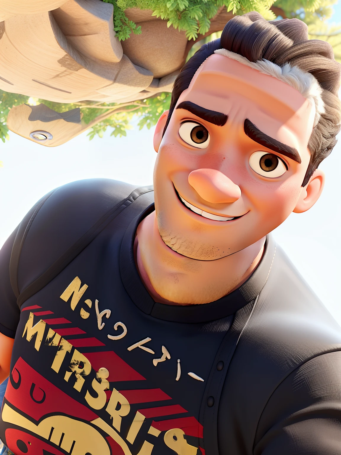 um homem negro estilo Pixar, alta qualidade, melhor qualidade