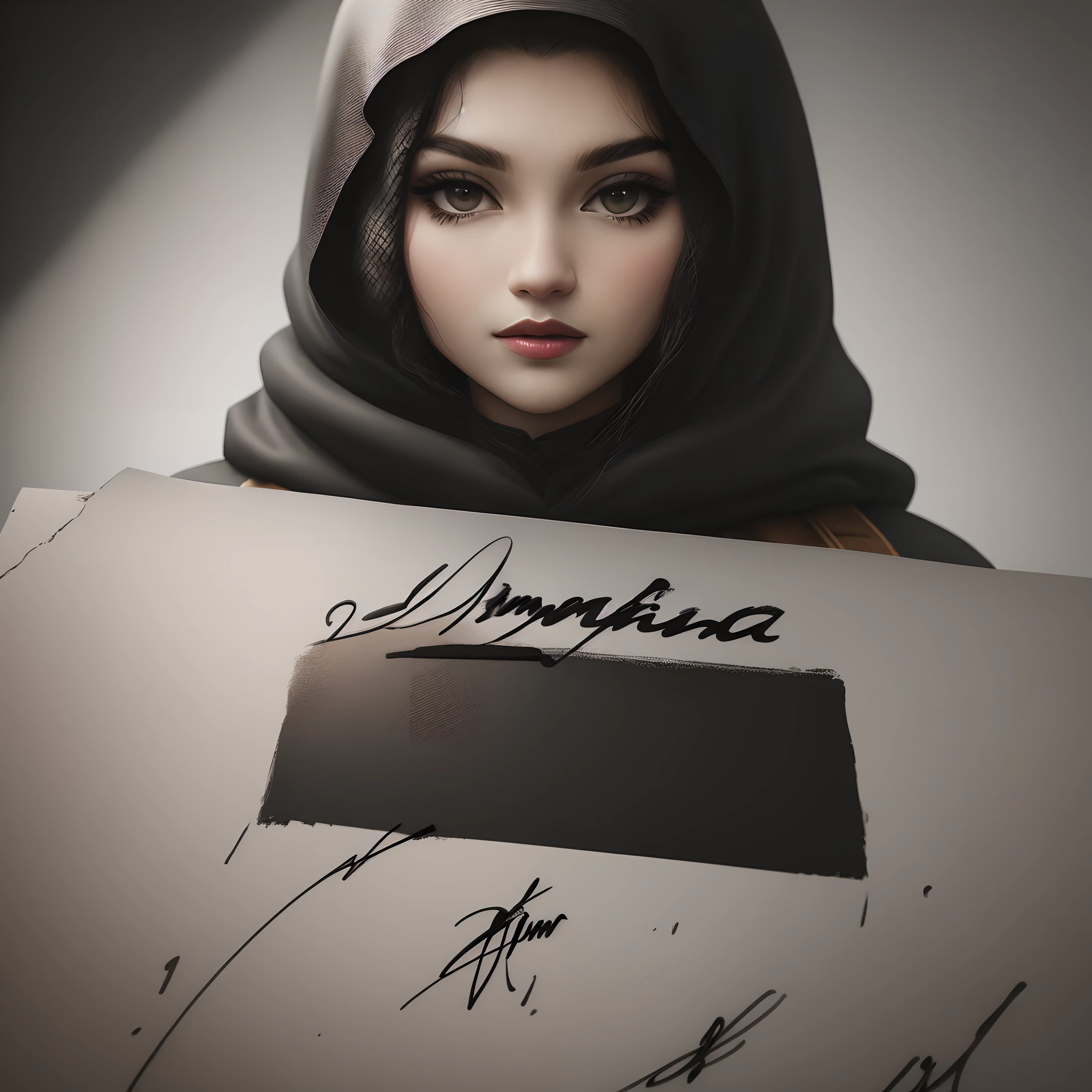 Signature of " Dima Arafat " dark ,8k