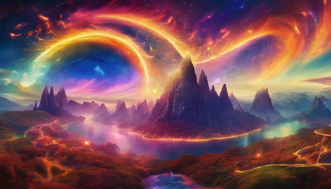 Earth's energy collapses,Magic Land,Witness the magic of the earth,Mostrar la escena educativa del futuro, Virtual classrooms are available, Wisdom Mentor, y el potencial para el aprendizaje interestelar. 8k