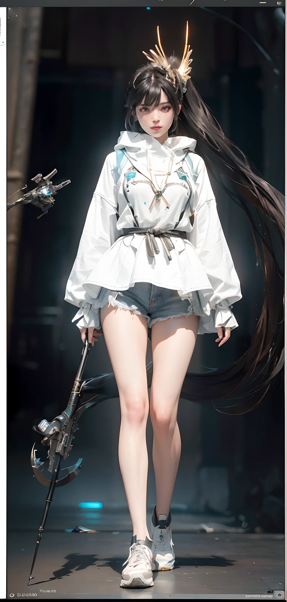 ((Best quality)), ((masterpiece)), (detailed:1.4), 3D, an image of a beautiful cyberpunk female,HDR (High Dynamic Range),Ray Tracing,NVIDIA RTX,Super-Resolution,Unreal 5,Subsurface scattering,PBR Texturing,Post-processing,Anisotropic Filtering,Depth-of-field,Maximum clarity and sharpness,Multi-layered textures,Albedo and Specular maps,Surface shading,Accurate simulation of light-material interaction,Perfect proportions,Octane Render,Two-tone lighting,Wide aperture,Low ISO,White balance,Rule of thirds,8K RAW,