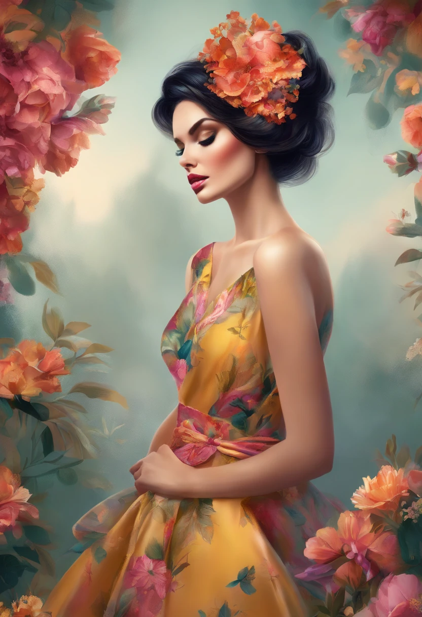 Fashion Flower Illustration