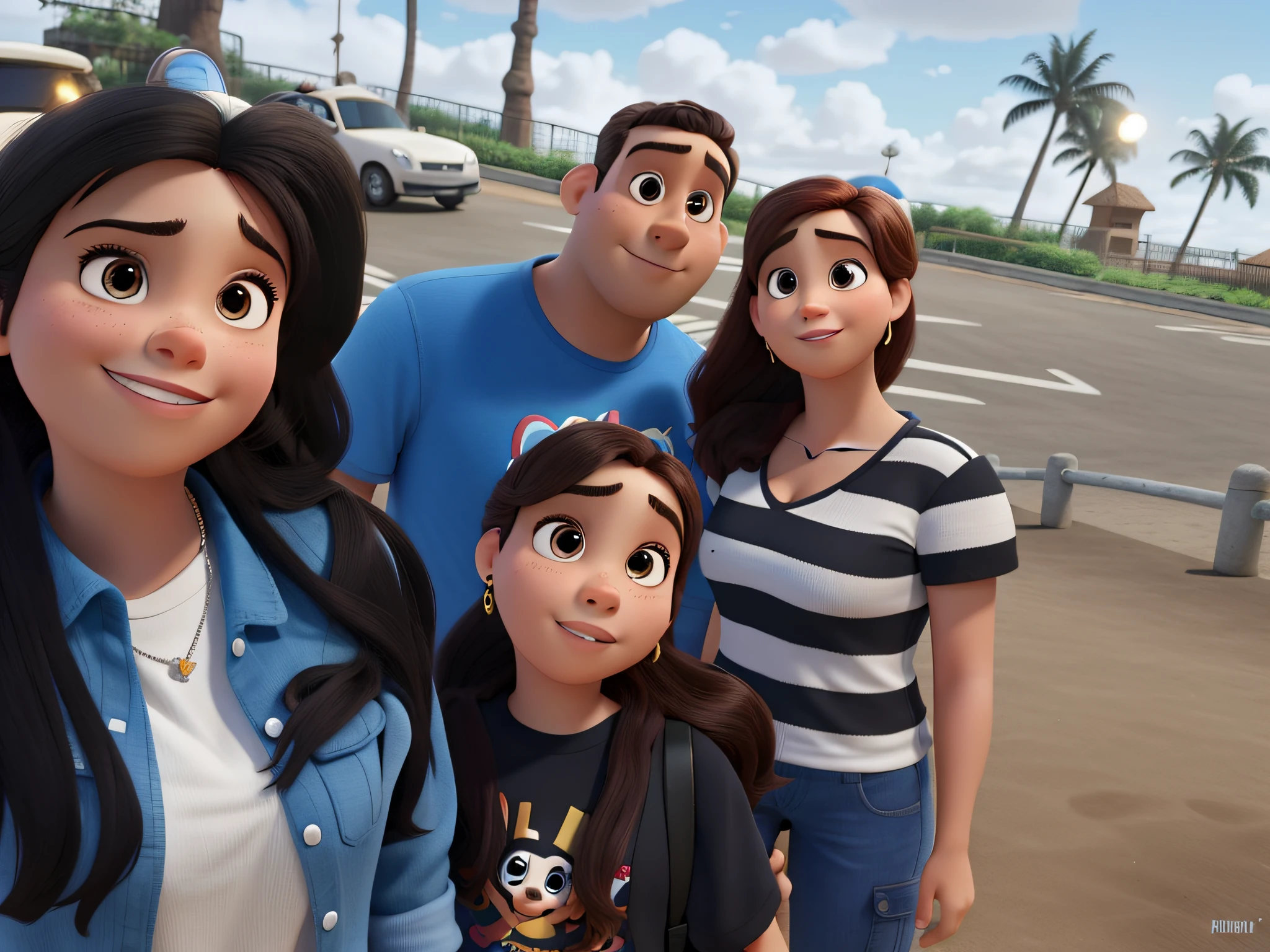 A Pixar-Style Family, alta qualidade, melhor qualidade