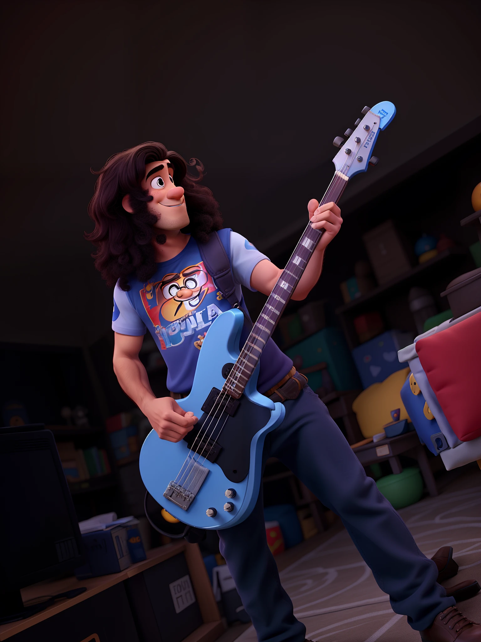 Um homem estilo disney pixar, alta qualidade, melhor qualidade
