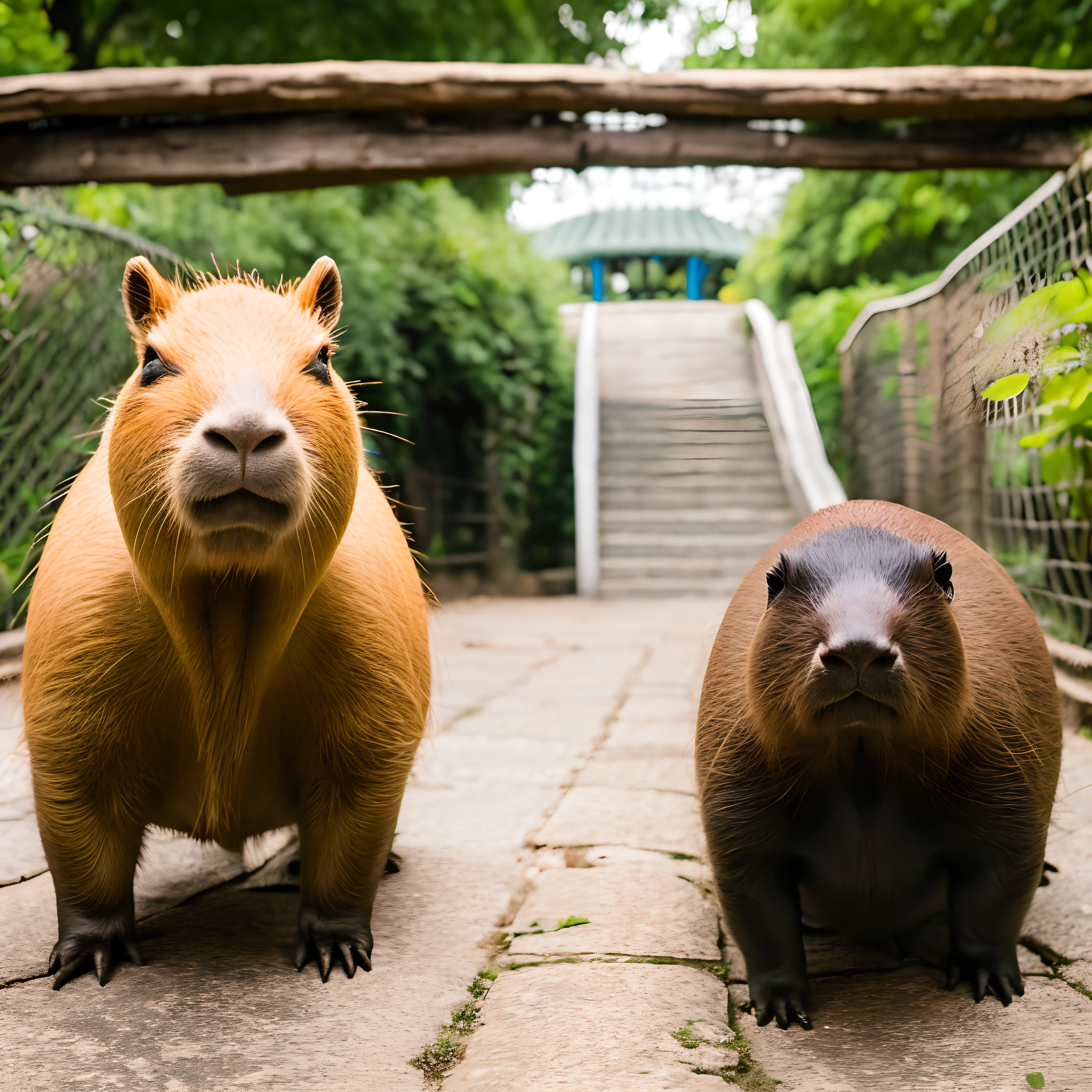 zoo、capybara、Gamine