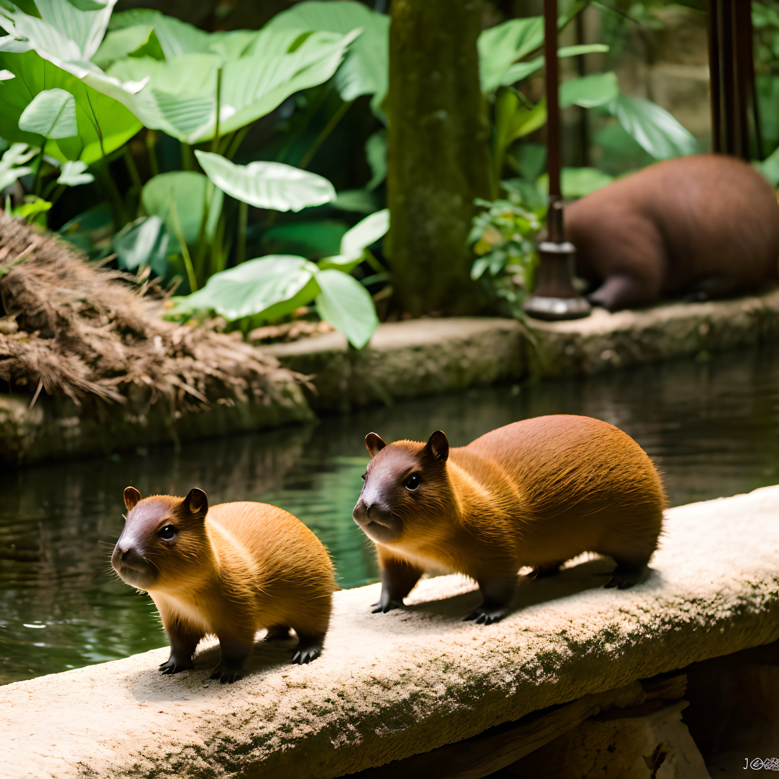 zoo、capybara、Gamine