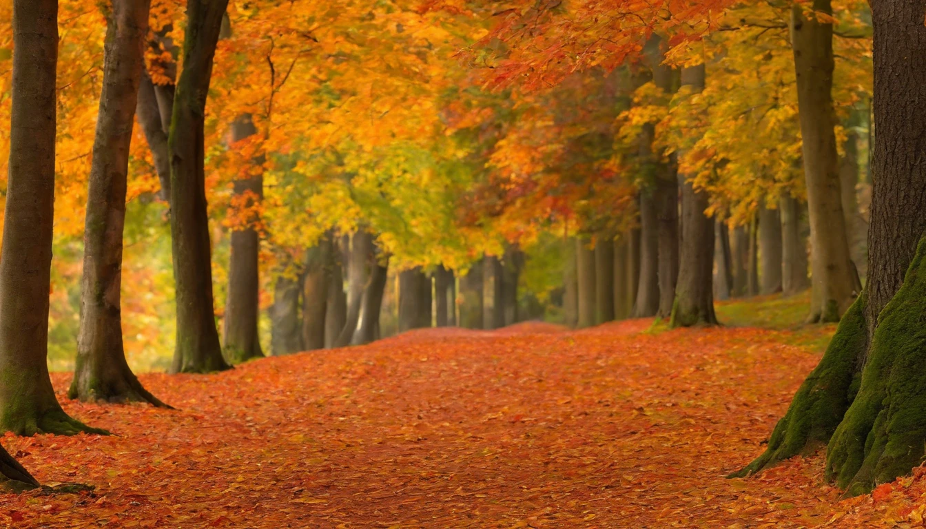 Autumn foliage pattern