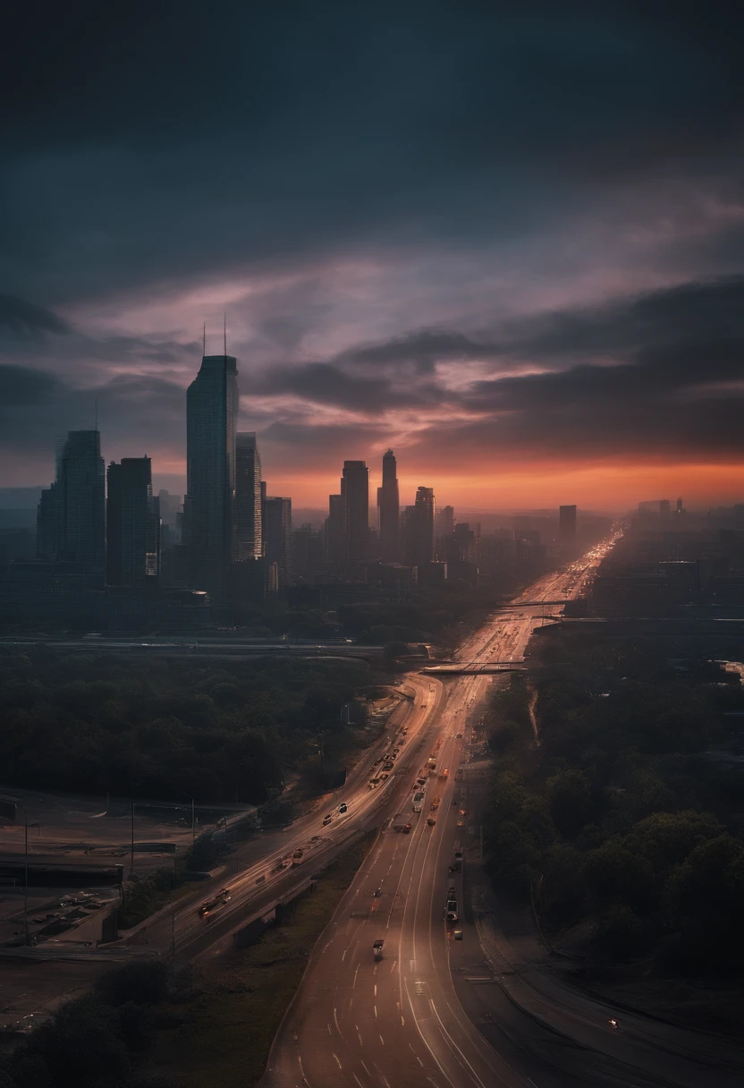 HD, 4k, apocalypse, zombie, city, desolate, destroyed, highway