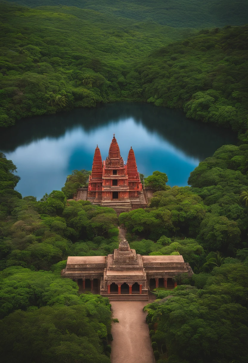 templo antigo embaixo d'agua