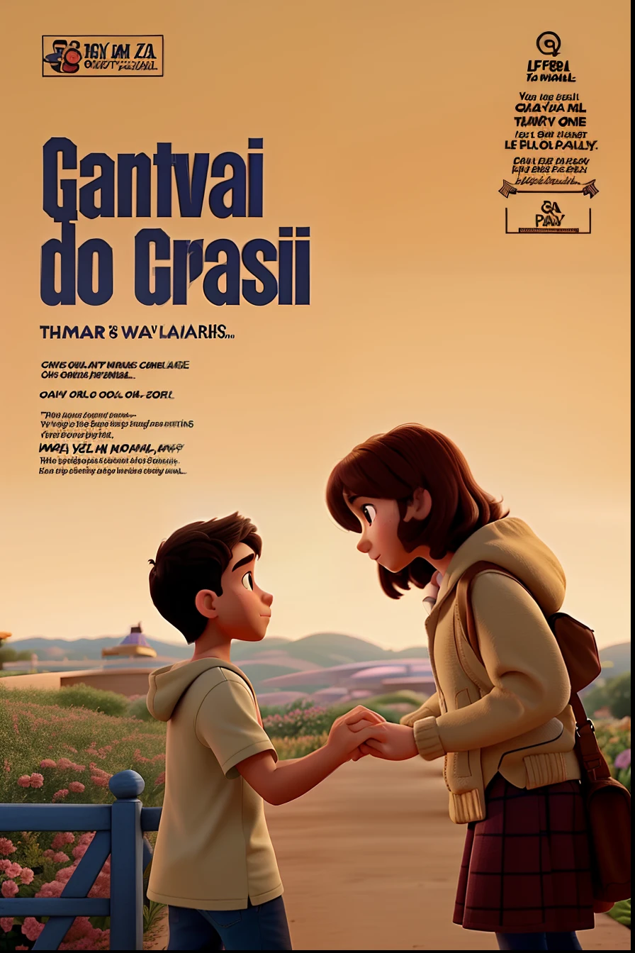 A boy is a woman holding hands Disney Pixar style,
alta qualidade, melhor qualidade