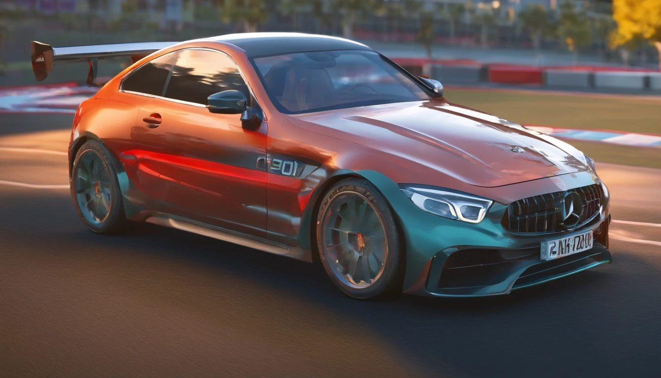 (um carro esportivo de luxo),(best quality, High detail, 4k, ray tracing:1.2),(Enquadrado:1.1),(de baixo:1.1),canon