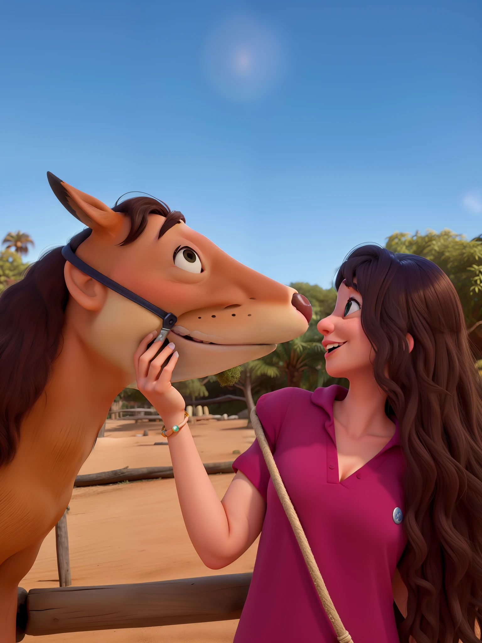 Uma mulher estilo pixar,melhor qualidade