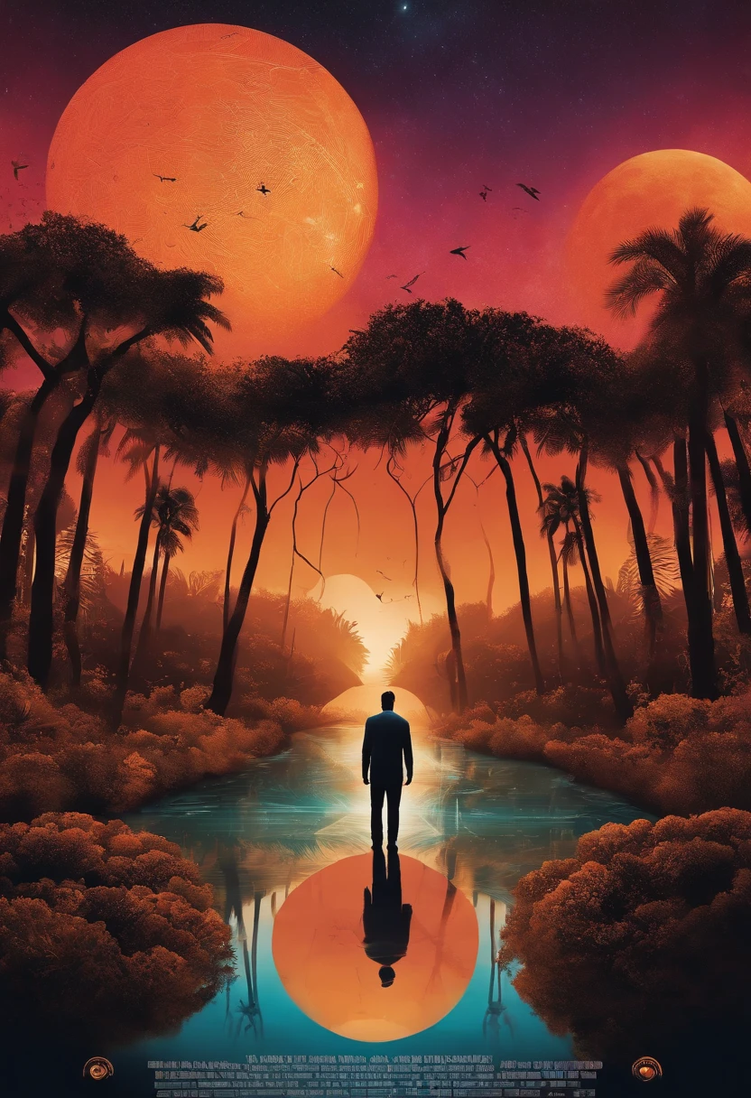 poster de filme, coelho com formas humanas jogando basquete