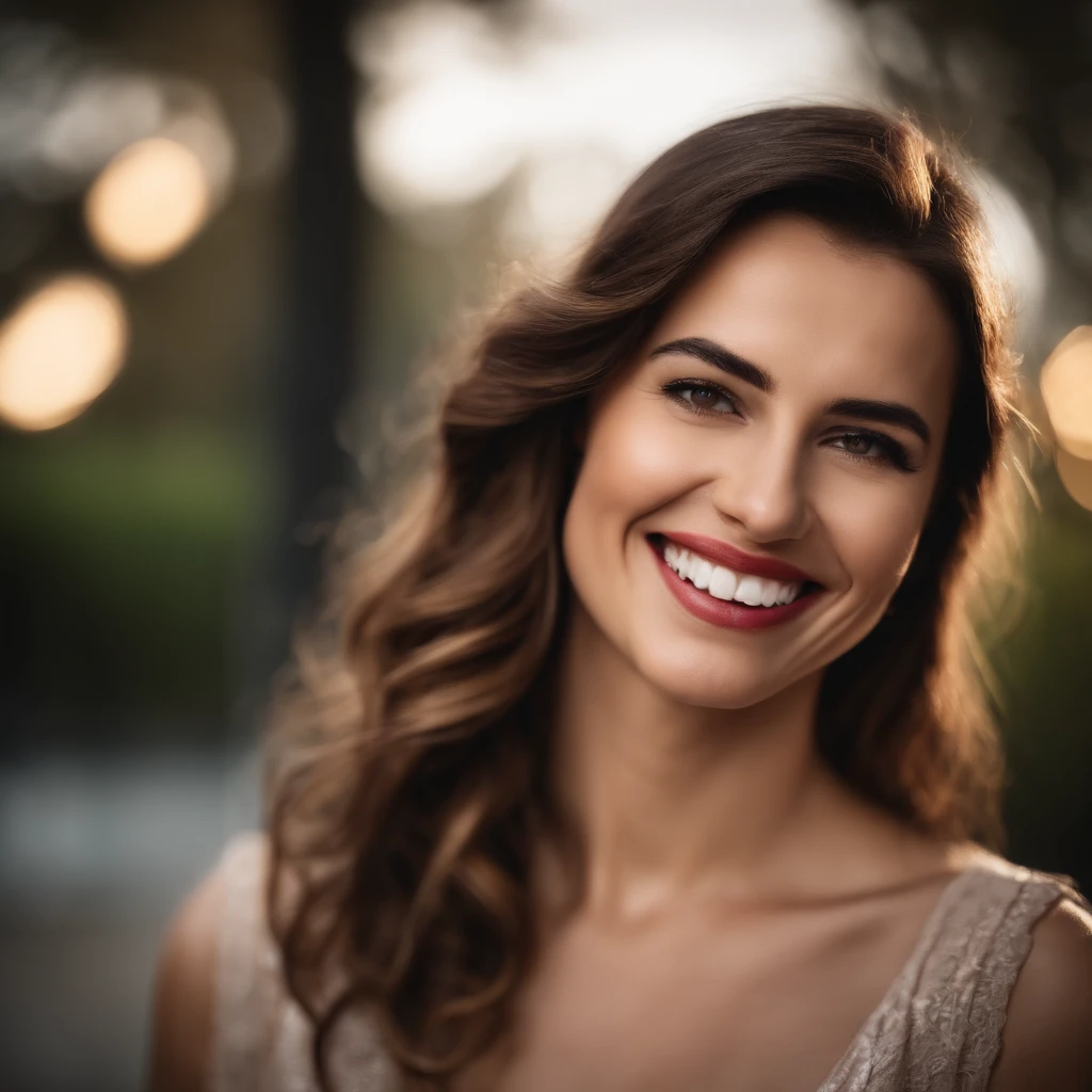 woman smile hello