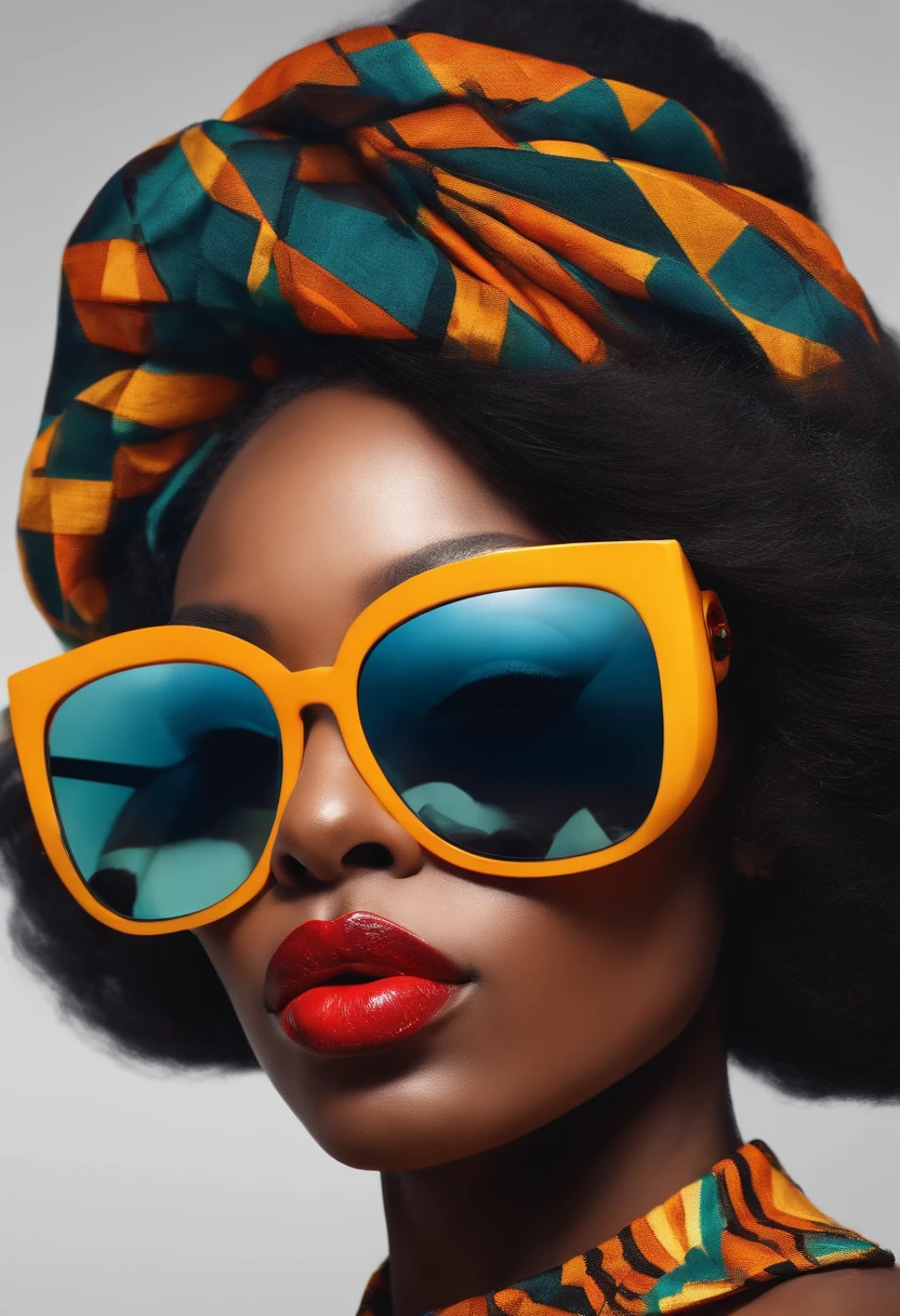 Sexy black girl with sun glasses