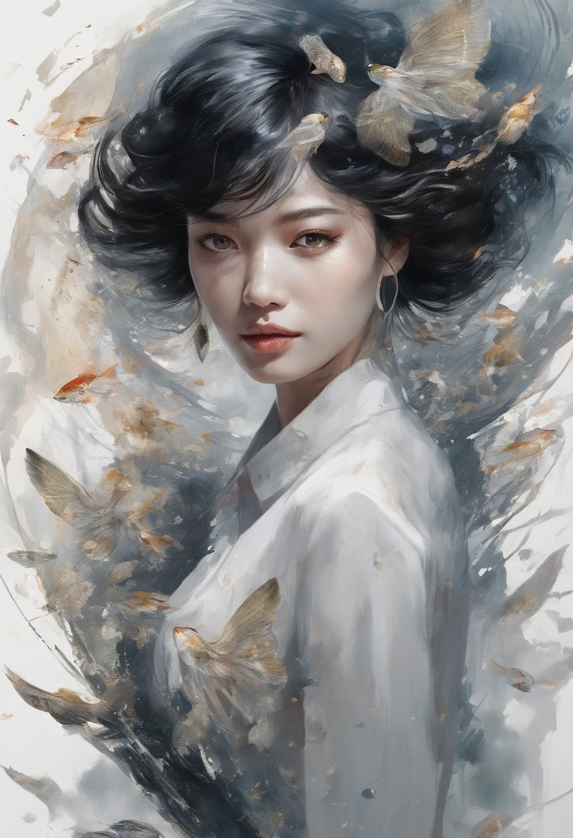 The girl contains spring, her skin is like snow, she is still like Xizi, her breasts are full, ancient Chinese green shirt, under the peach blossom tree, and the composition is exquisite, enough to become a masterpiece. This painting is undoubtedly super detailed, ultra-high-definition, high-quality gongbi art that can become an 8K wallpaper. Extremely detailed details that make the whole painting so real, so moving, Gouvitz style artwork, Guwiz, beautiful character paintings, Guwiz on ArtStation Pixiv, Guwiz on Pixiv Art Station, stunning anime face portraits, beautiful digital artwork, WLOP Rossdraws, detailed digital anime art, Guwiz masterpieces