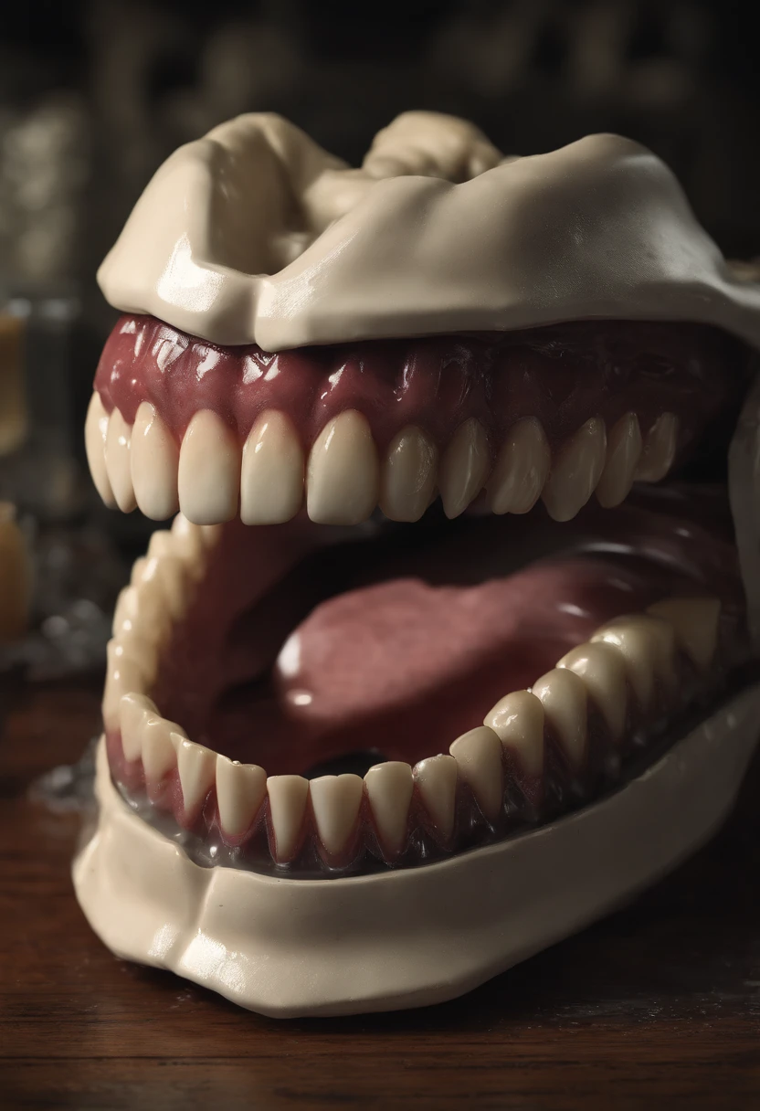 realistic anatomically correct human mouth shaped cake