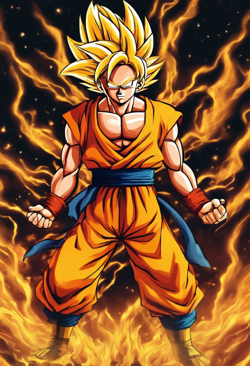 Super Saiyan and Luffy fusion