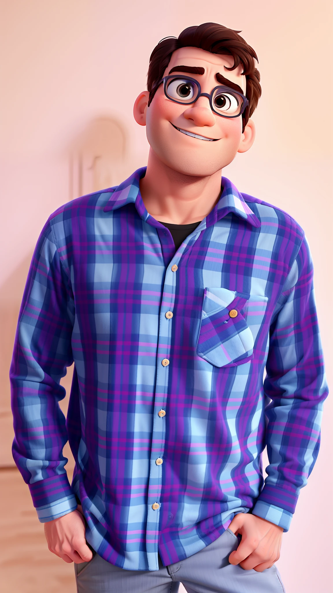 Homem no estilo disney pixar, alta qualidade, melhor qualidade