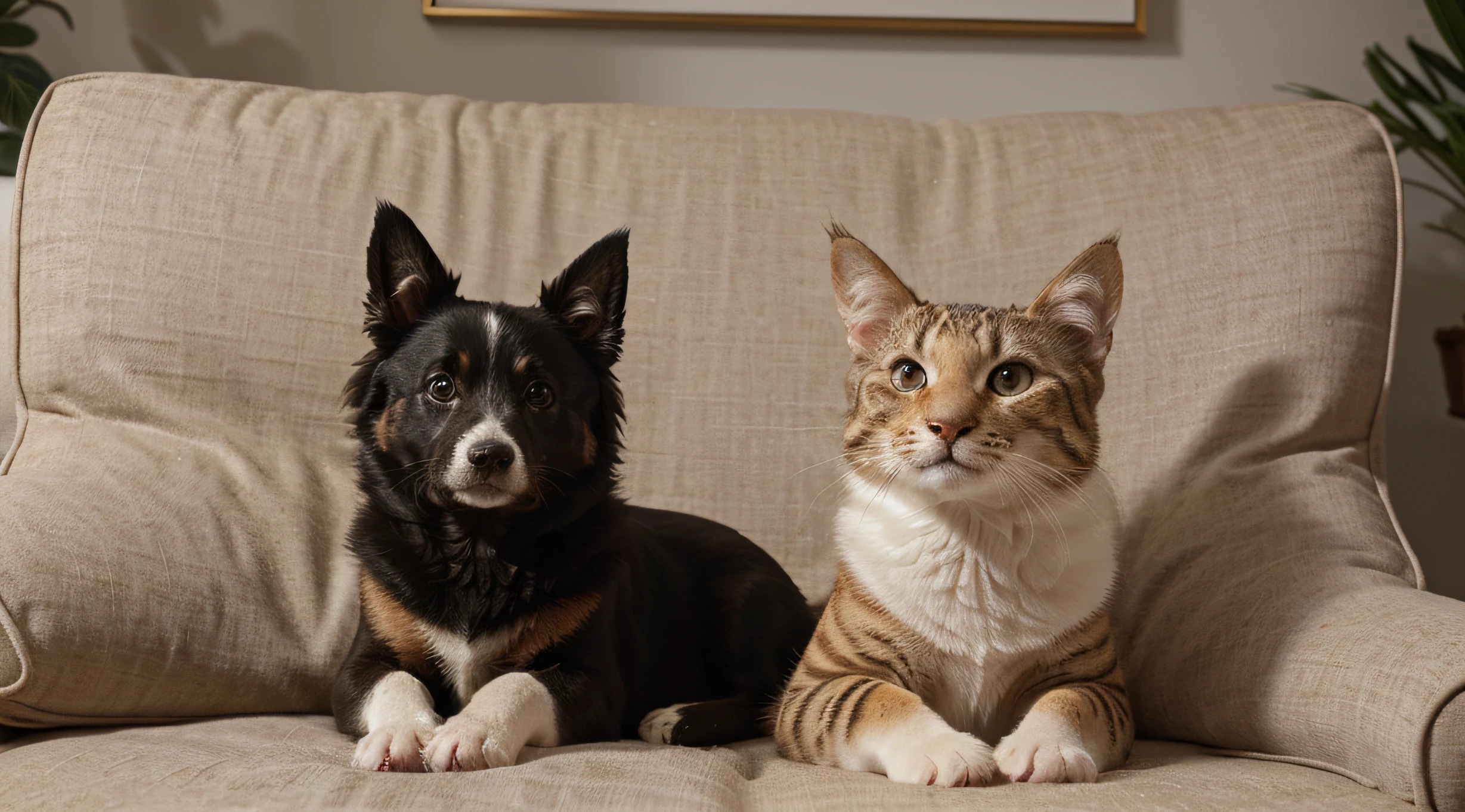 "Create an engaging and descriptive caption for a high-resolution 16:9 image from a professionally executed pet photoshoot, where a variety of cute and endearing pets, such as dogs, cats, and even exotic animals, are featured. This image is intended for use in a promotional campaign within the pet industry, showcasing the joyful and heartwarming moments of these pets in a visually stunning and captivating manner."