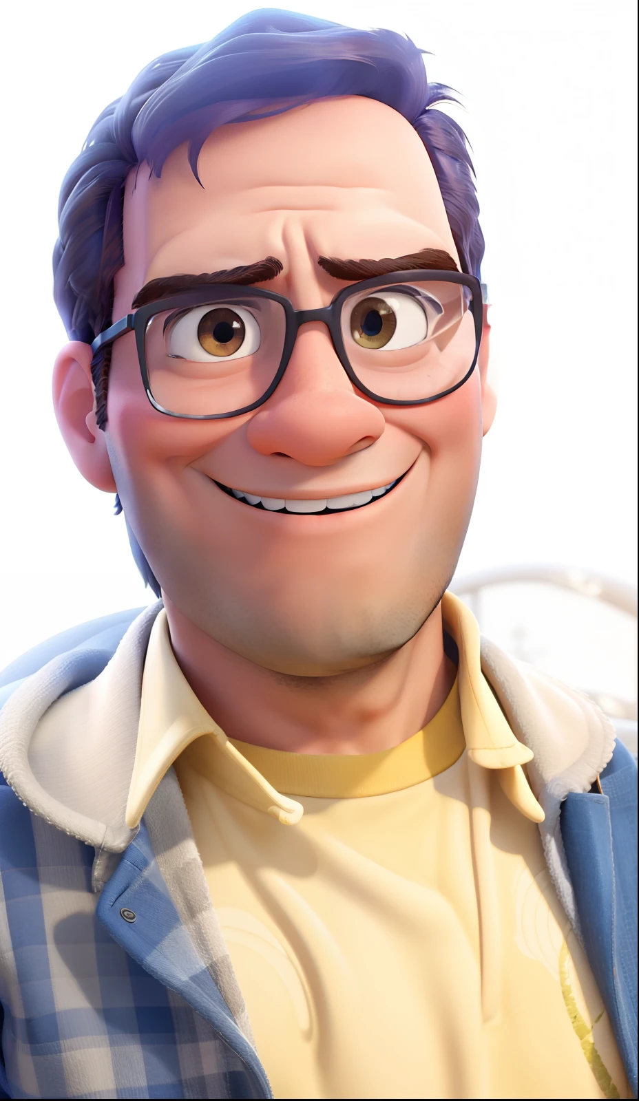 Homem estilo Disney Pixar, alta qualidade, melhor qualidade