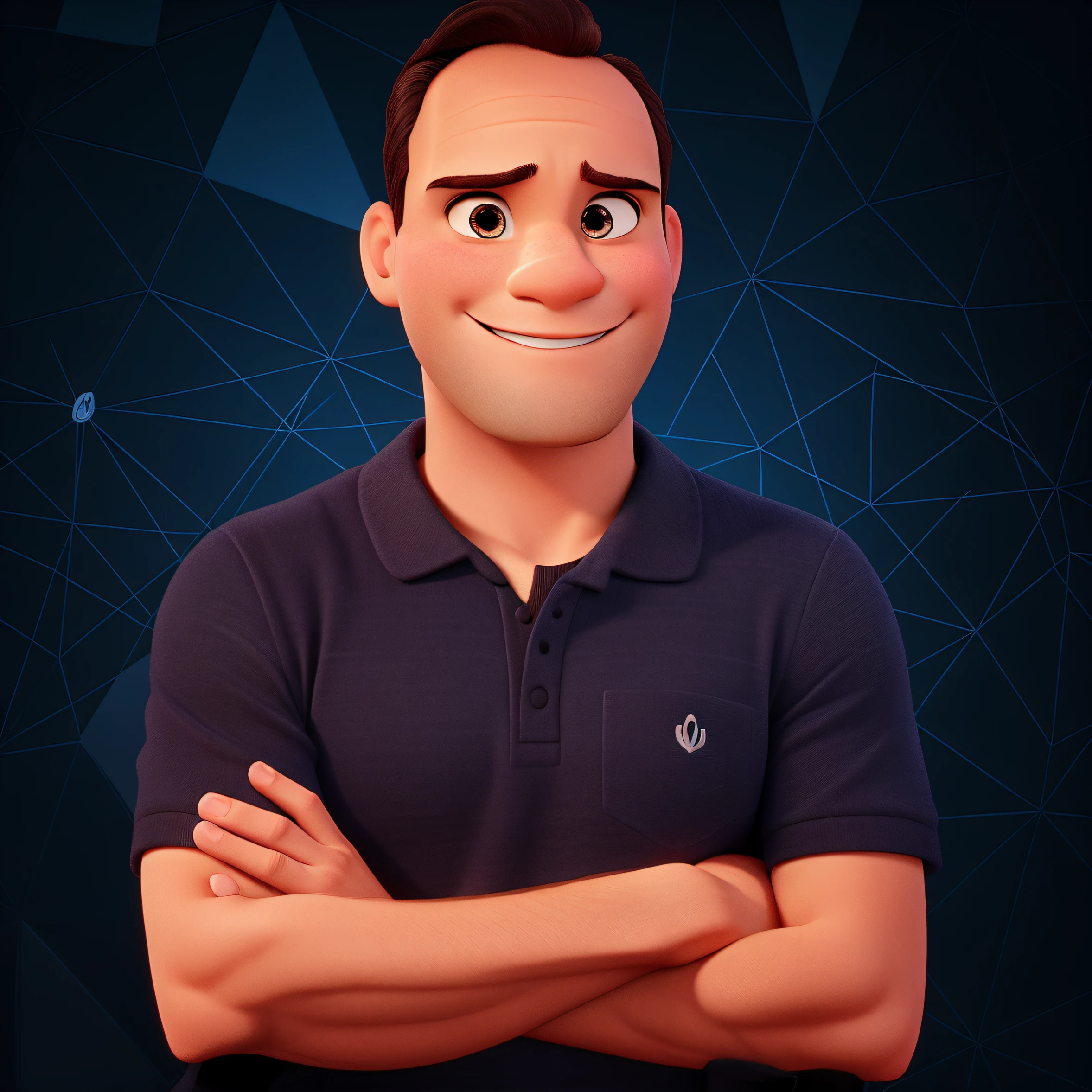 Um homem estilo disney pixar, alta qualidade, melhor qualidade