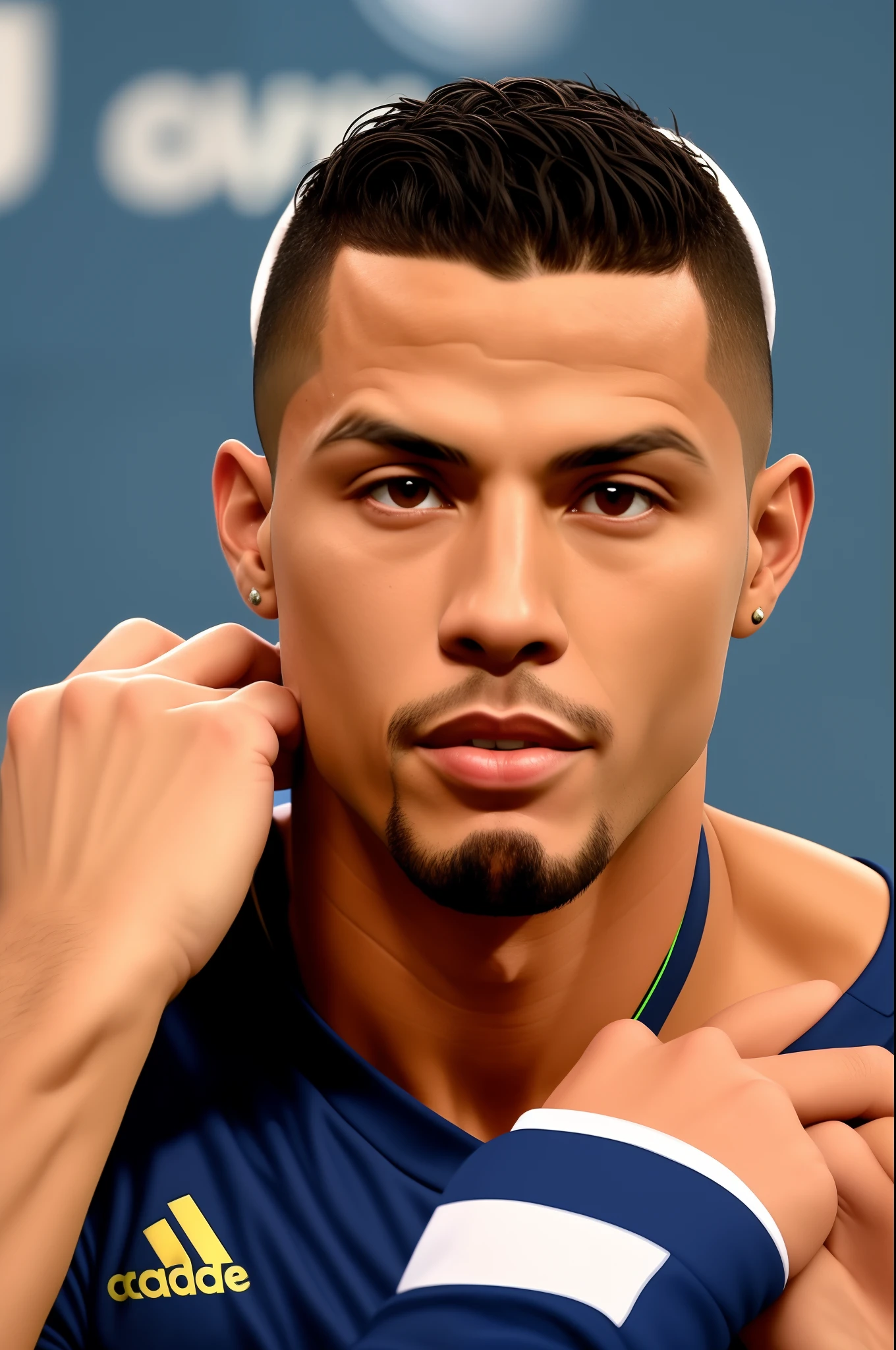 There's a man with glasses on his head and a hand on his forehead, Ronaldo Nazario Fenomeno, Homem de 4 0 anos, Ronaldo Nazario, salvador, (38 anos), Homens de 45 anos, 38 anos, cerca de 3 5 anos, 3 6 anos, caio santos, 3 2 anos