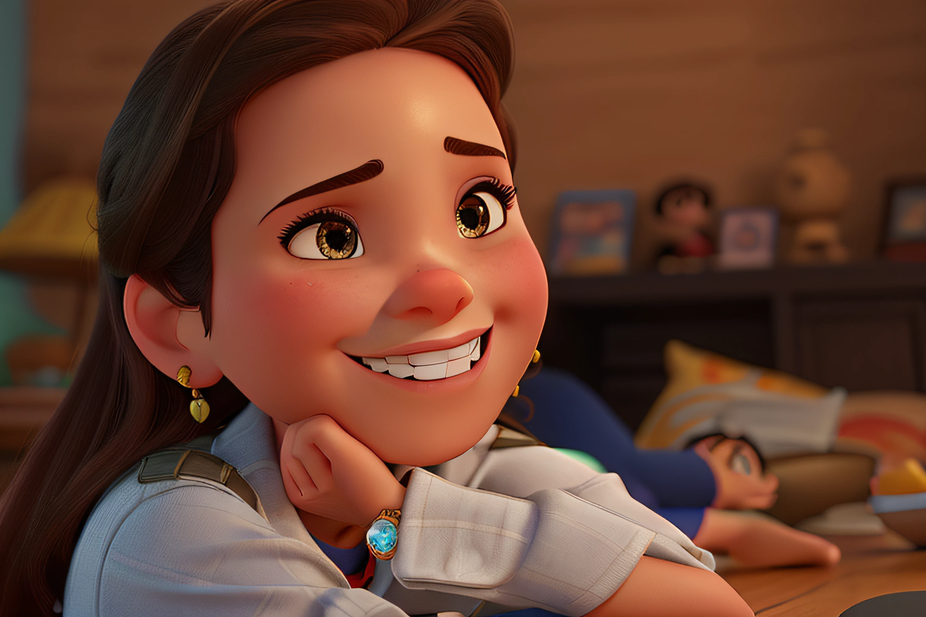 uma mulher estilo disney pixar , alta qualidade, melhor qualidade