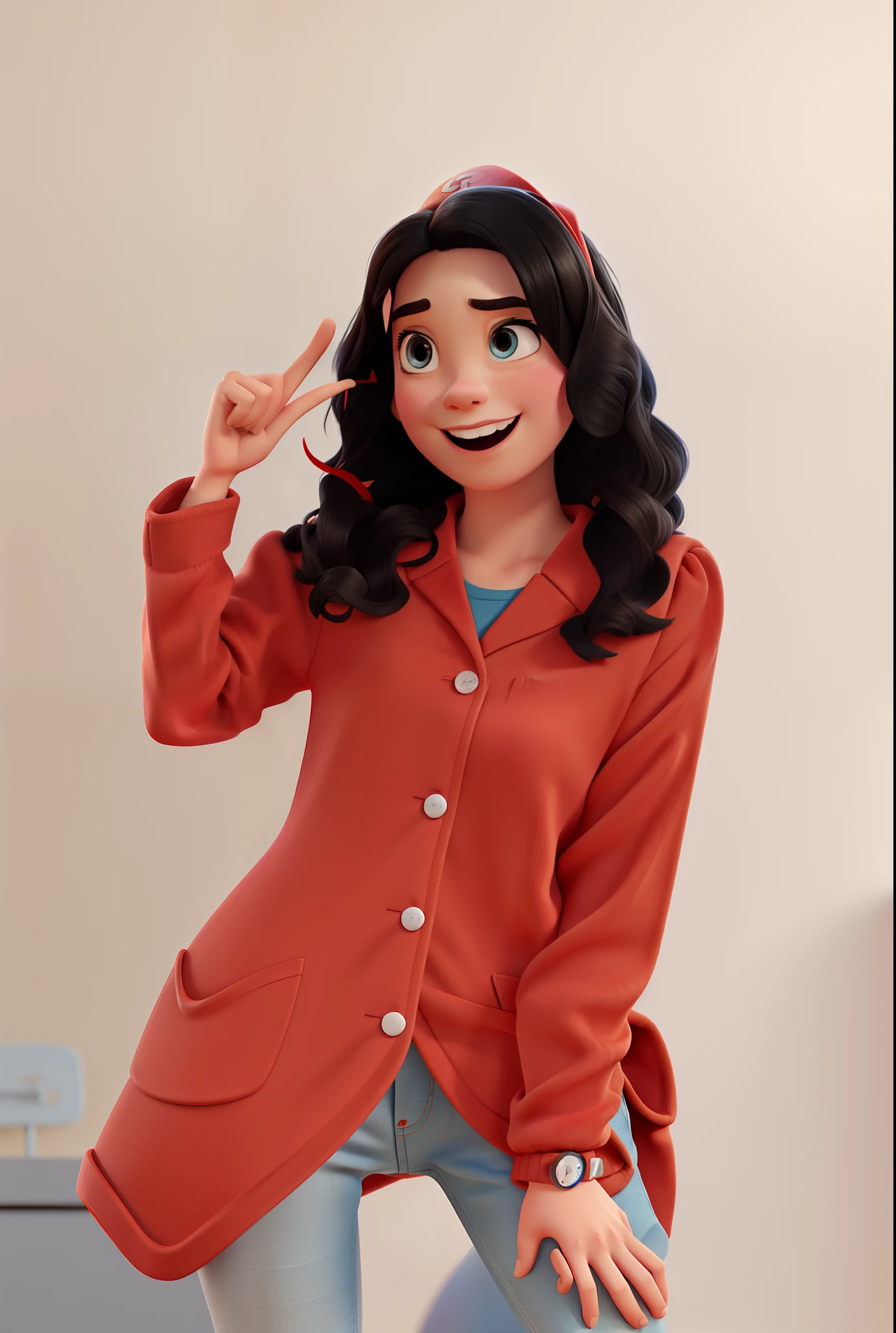 "Disney Pixar" style movie poster with the title "Biomedical Sabrina"