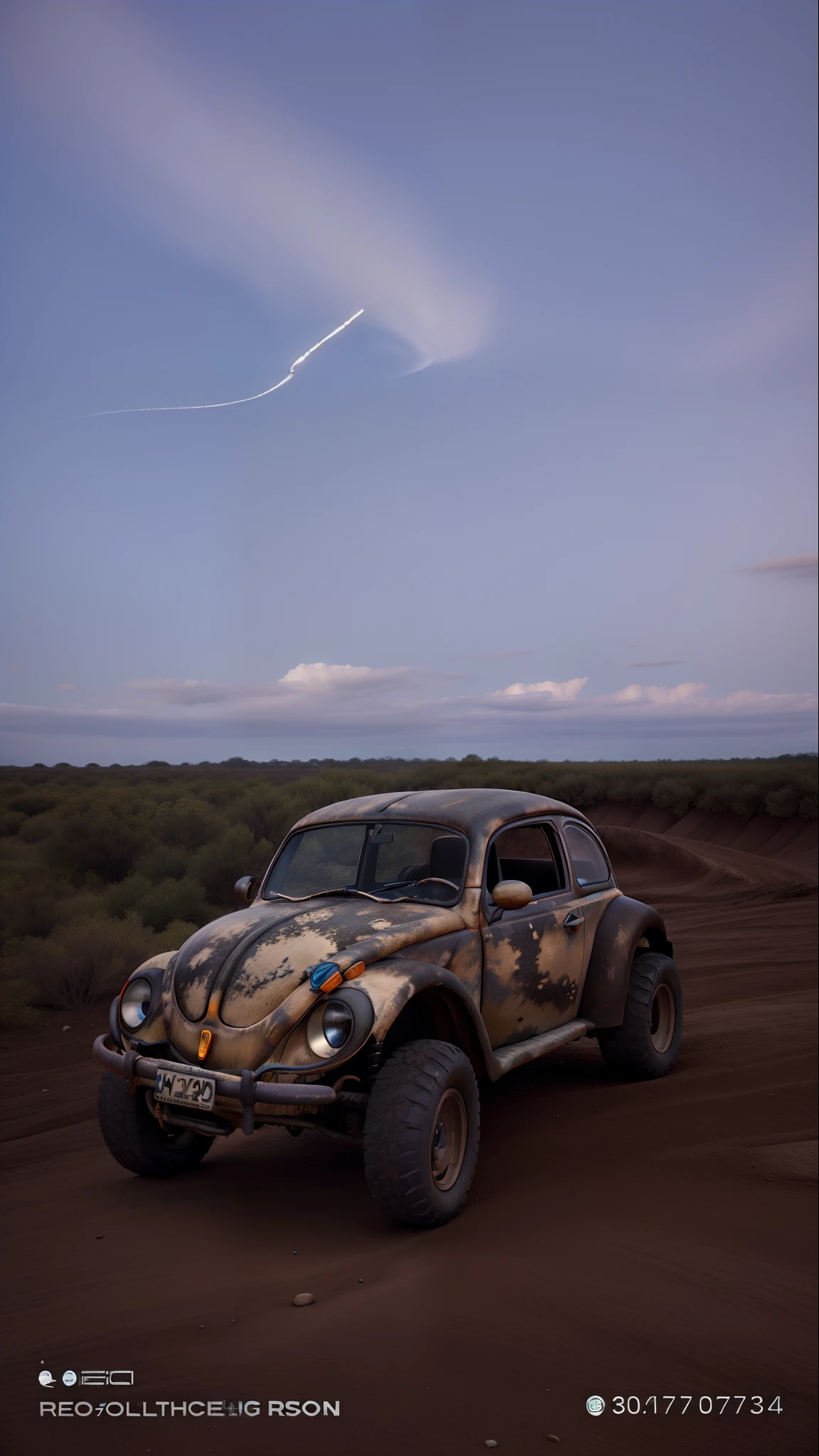 Obra-prima, de melhor qualidade, beetle off-road, pneus grandes, mad Max, filme cars