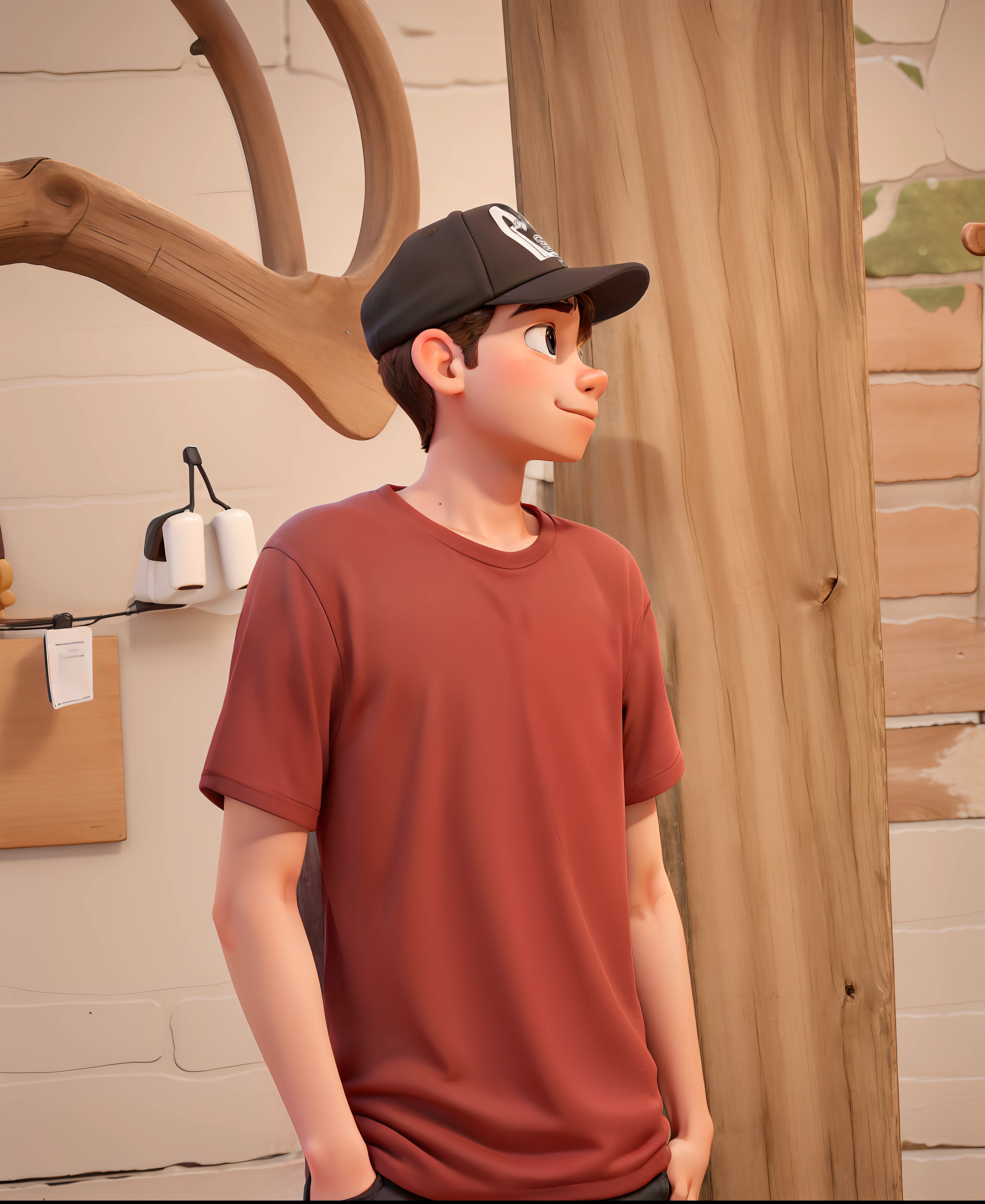 Obra-prima, de melhor qualidade, A boy with a fender guitar with a black cap and with a black shirt at the show