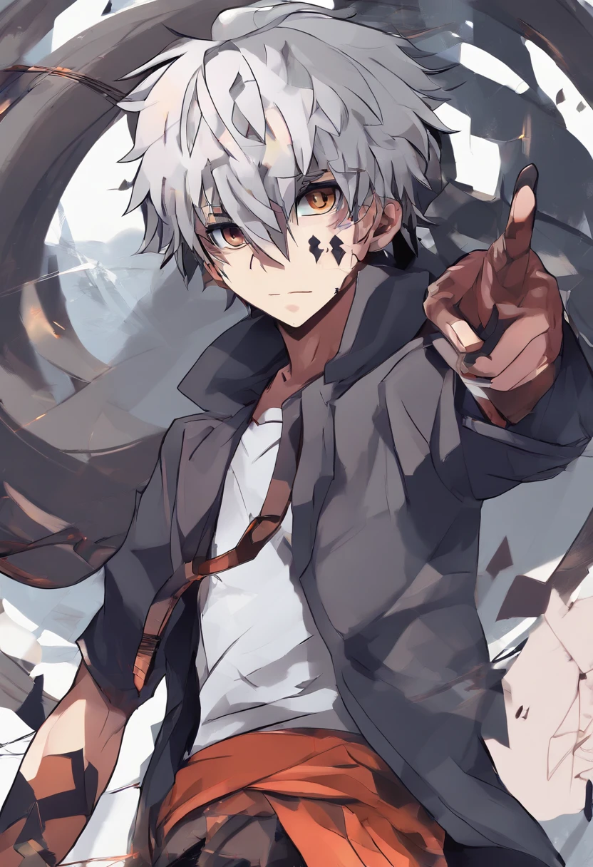masterpiece:1.4), (best qualit:1.4), (high resolution:1.4), , (Best quality, 8k, 32k, Masterpiece, UHD:1.2) anime dark skin boy with face-mask on and a knife in his hand, he also has long cornrows, anime moe artstyle, anime style 4 k, anime boy, young anime man, badass anime 8 k, high quality anime artstyle, detailed digital anime art, with index finger, trigger anime artstyle, anime art wallpaper 8 k, 4k anime wallpaper, key anime art, high quality fanart