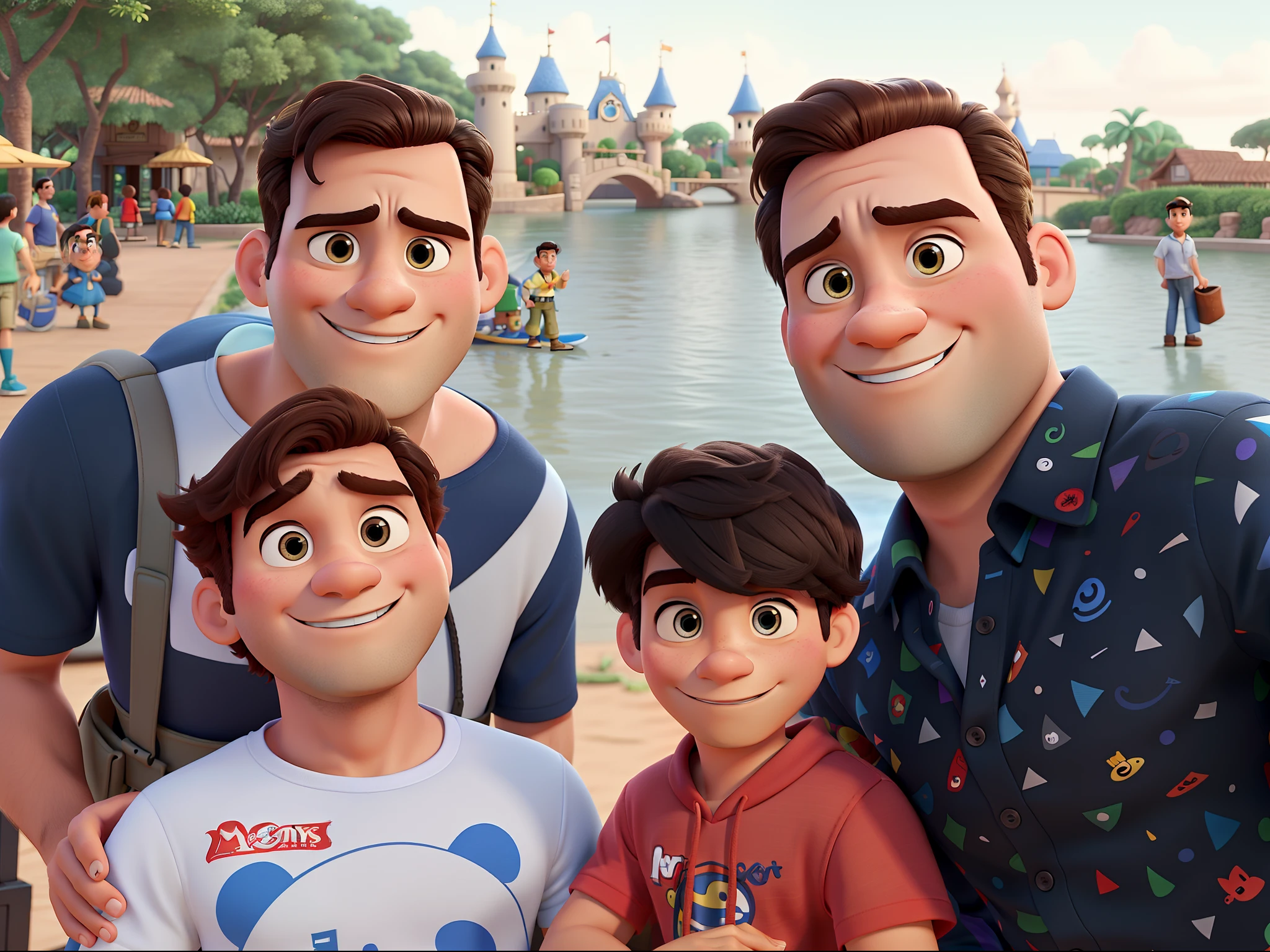 Um homem estilo disney pixar, alta qualidade, melhor qualidade