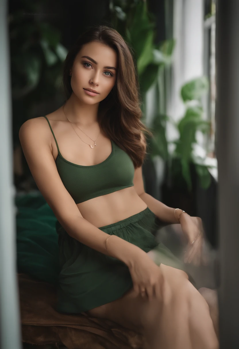 nsfw, evil smile,Alafed woman with big, Sexy girl with green eyes, Portrait Sophie Mudd, brown hair and large eyes, selfie of a young woman, bedroom eyes, Violet Myers, without makeup, Natural makeup, Looking directly at the camera, face with artgram, subtle makeup, Stunning full-body shots, Piercing Green Eyes, beautiful angle, Cute Girl, fully body photo, Full body, full body photographed, brunette goddess, high detailing, Sexy Pose, Transparent bikini