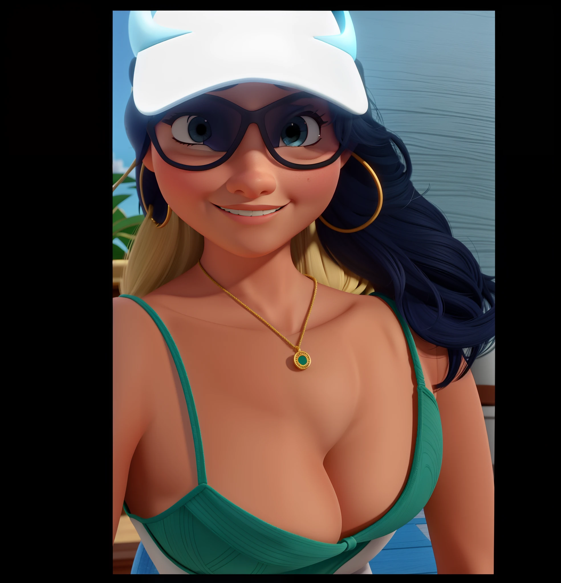 Uma mulher no estilo Disney Pixar alta qualidade e melhor qualidade
