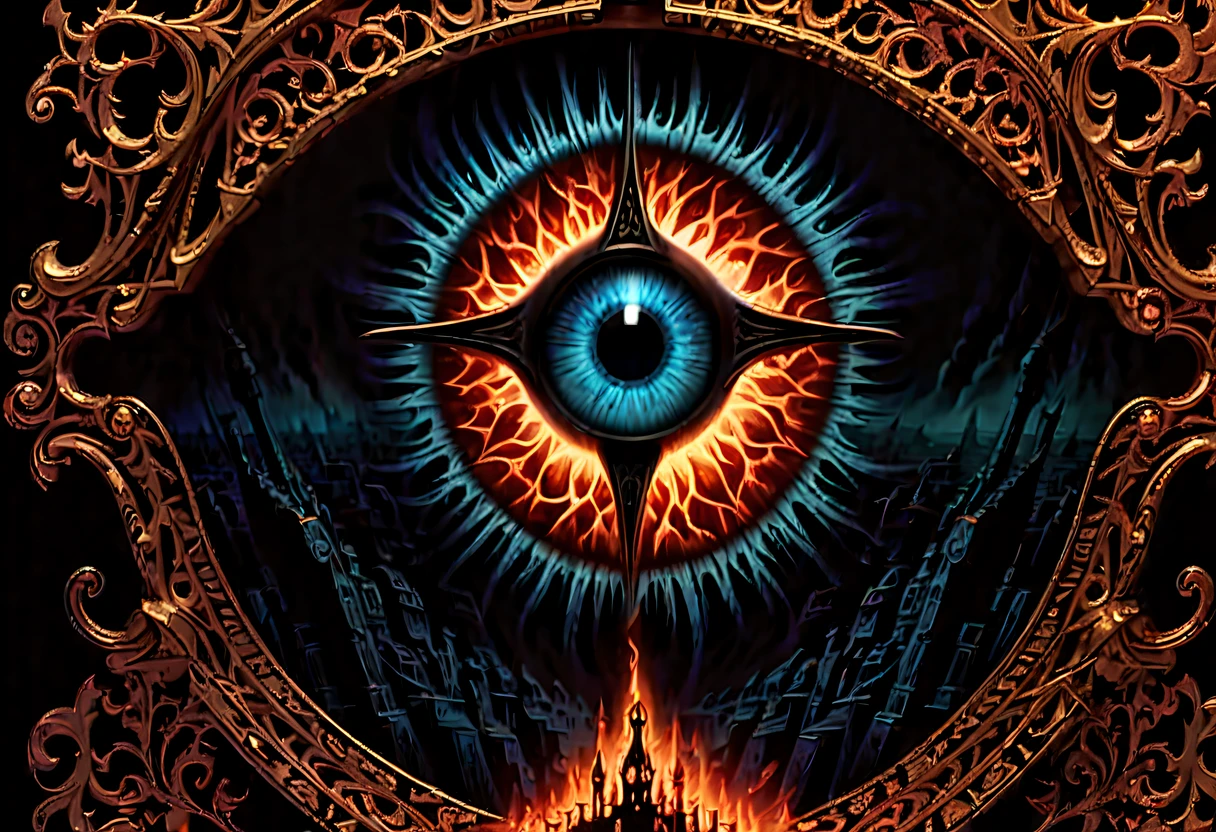 (((digital devil's eye intricate detail, in the matte intricate insane details with dead of hell around an orchestra of hell plays death-inducing music with hellish instruments illustration:1.4))), (((illusionism:1.3))), (((hell's sheet music floating around:1.5))), ((overwhelming atmosphere of
holy cross azure glowing:1.3)), (captivatingly surreal ambiance rich colors illustration:1.1), dark core, ice ring wish, hell's running lights speed, (((stunning intricate detailed 32k render:1.3))), (((stunning detail dark fantasy masterpiece of hellish madness:1.3)))