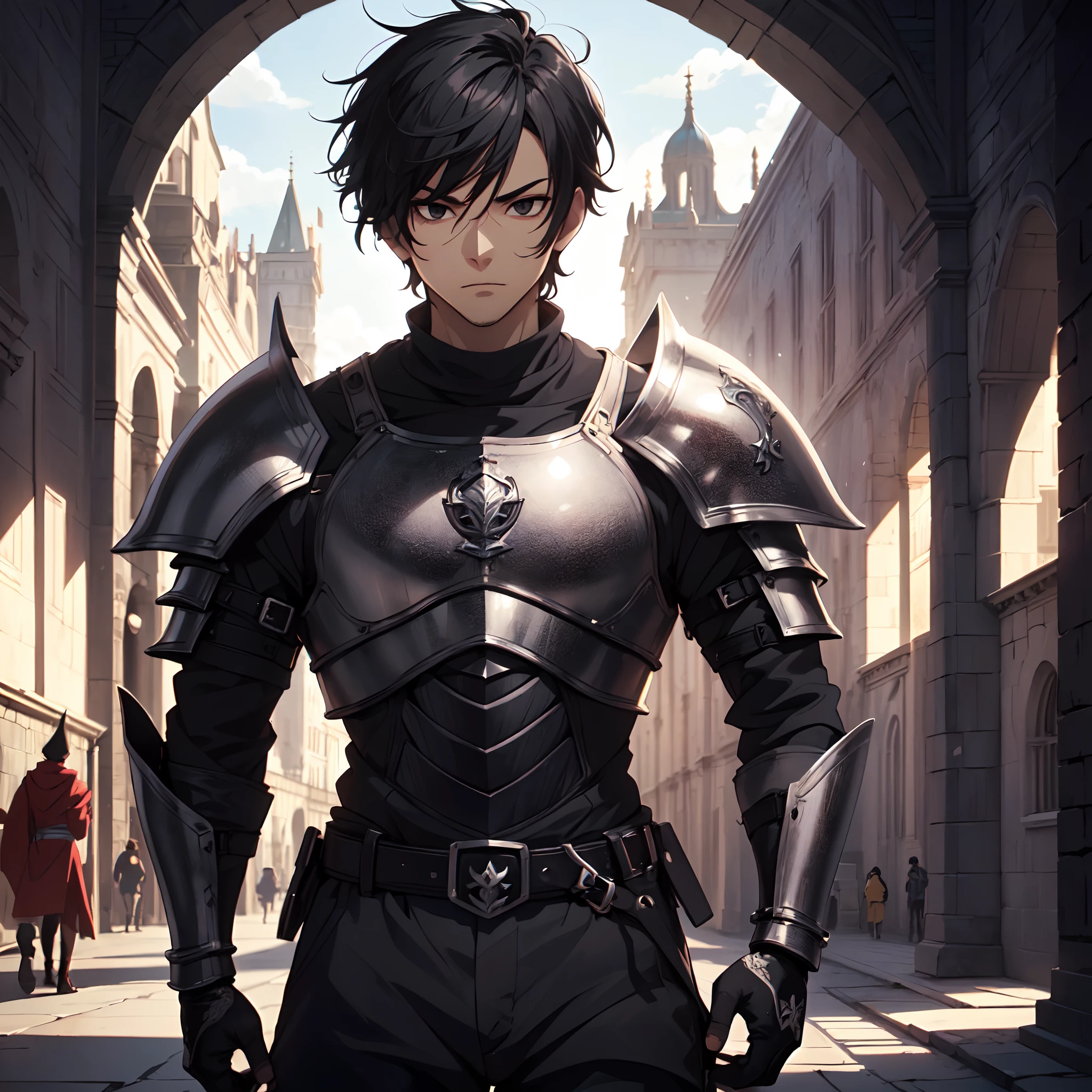 128K Ultra High Definition,
128K Ultra High Quality,
128K Ultra High Resolution,
Best Definition,
Best Quality,
Best Resolution,
Perfectly Detailed,
Perfectly Designed,
Extremely Detailed,
Extremely Designed,
Hyper Detailed,
Hyper Definition,
Hyper Quality,
Hyper Resolution,
Masterpiece,
(((Anime))),
Body Shot,
(((Boy))),
Handsome,
Muscular Body,
(((Black Short Hair))),
(((Black Eyes))),
(((Hyper Detailed & Perfectly Designed With Ultra High Quality Black Obsidian Warlord Armor))),
(((Inside Of Medieval Royal Palace Background Scenery))),