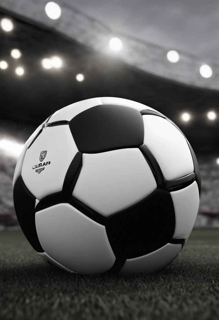 logomarca contendo uma bola de futebol em cor branca e preta, com uma escrita em 3D renderizada, com o seguinte texto: Boleiragem Pura
