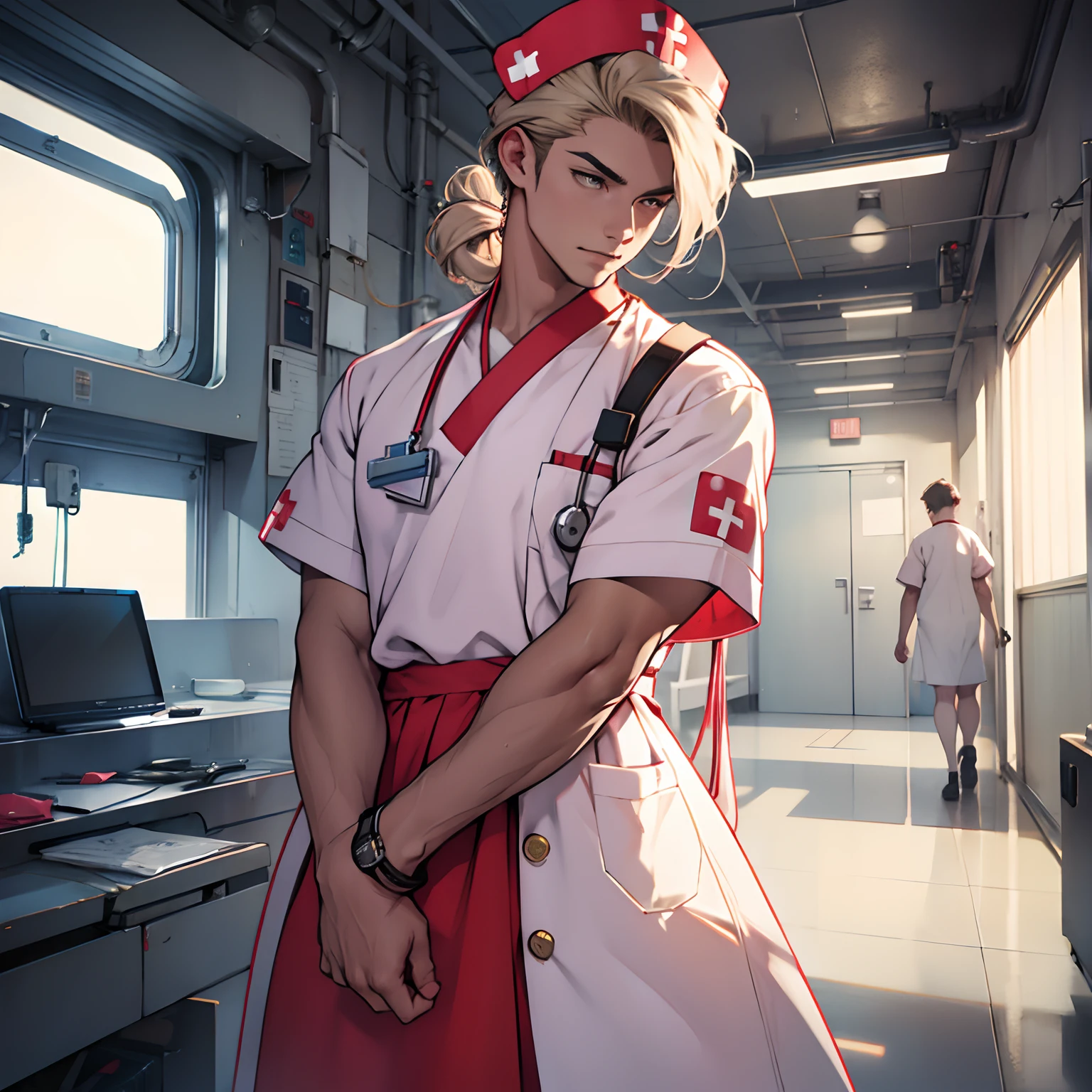 nurse's outfit、male people
