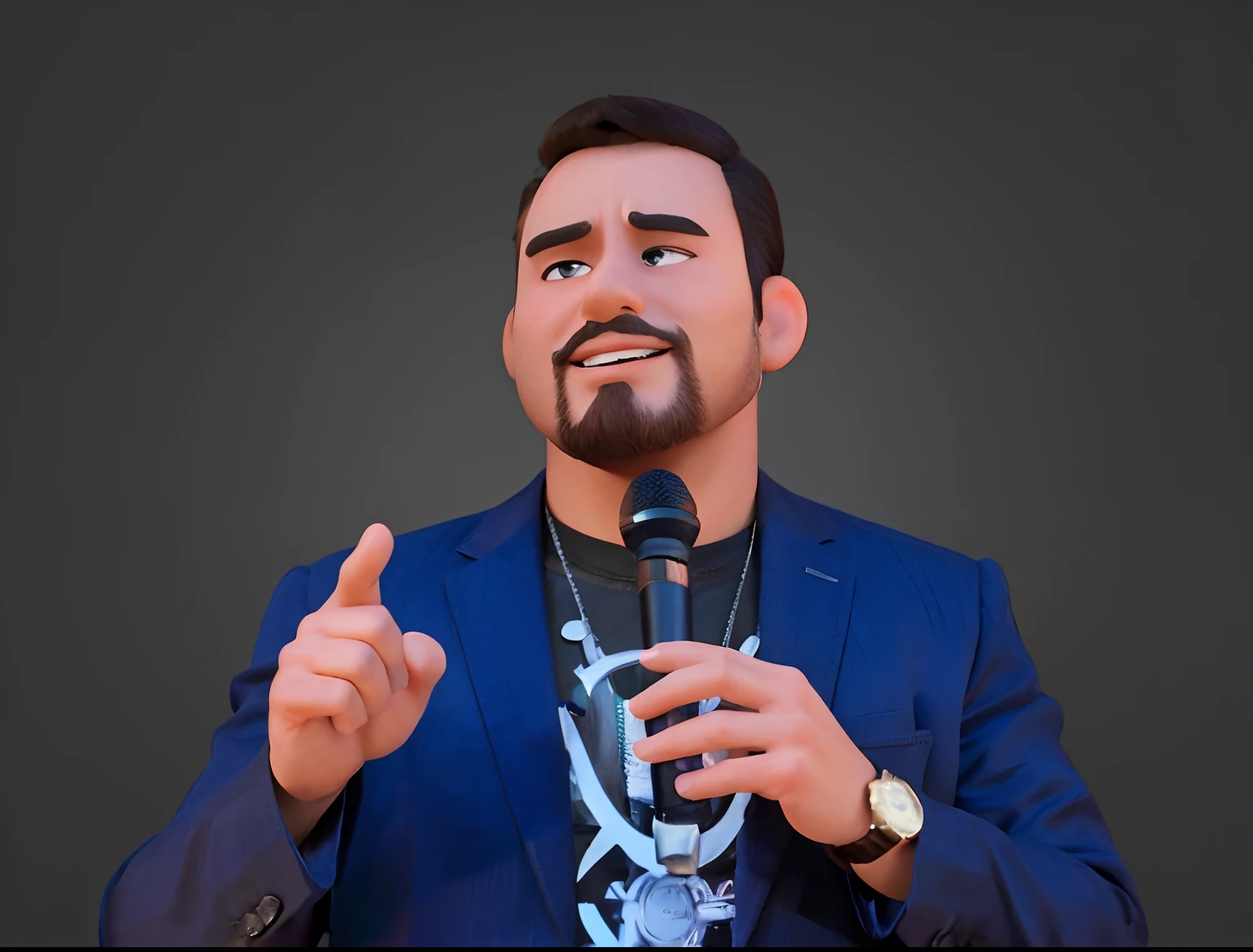 um homem estilo Disney Pixar, alta qualidade, melhor qualidade