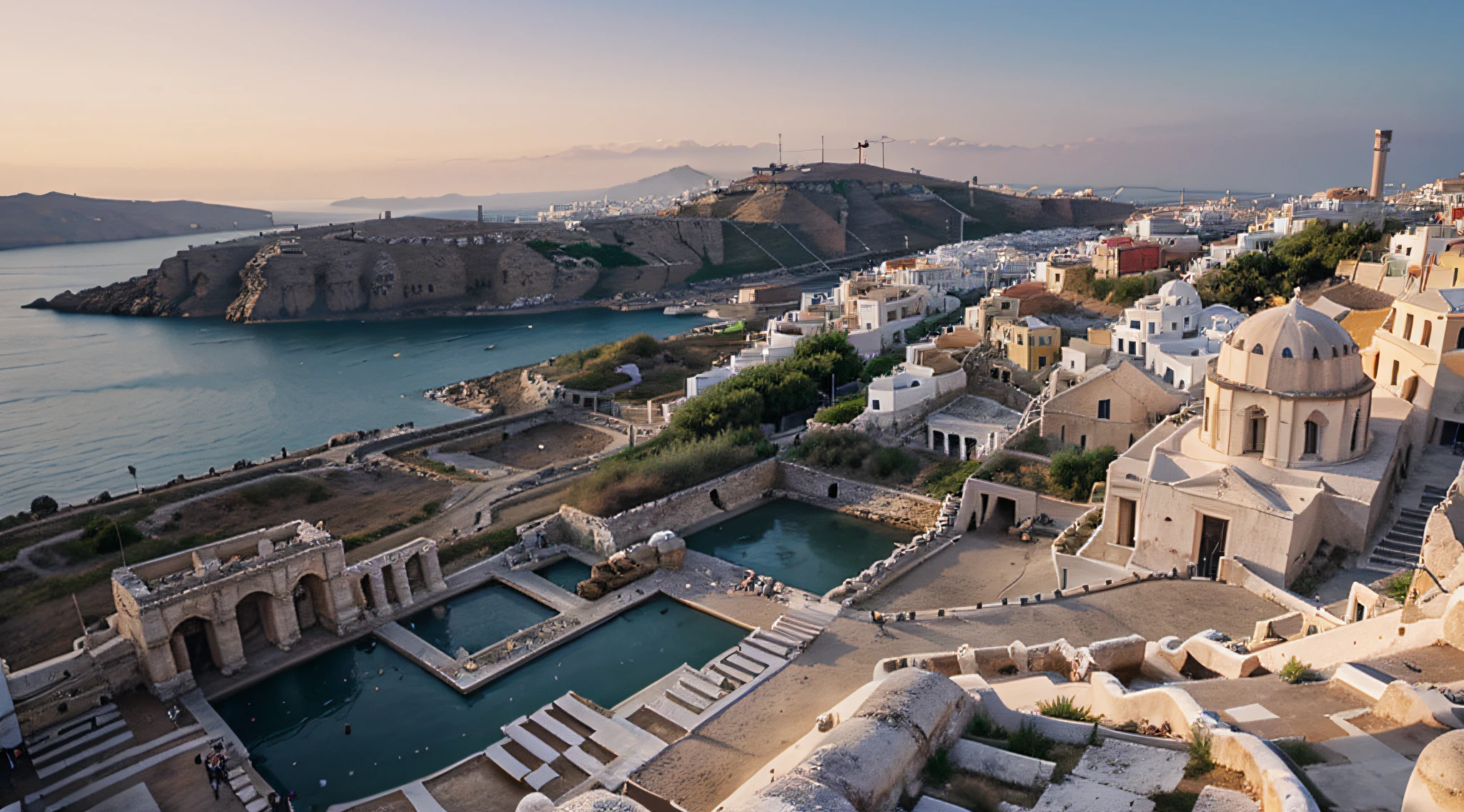 creates a Greek city from 2000 years ago, 8k