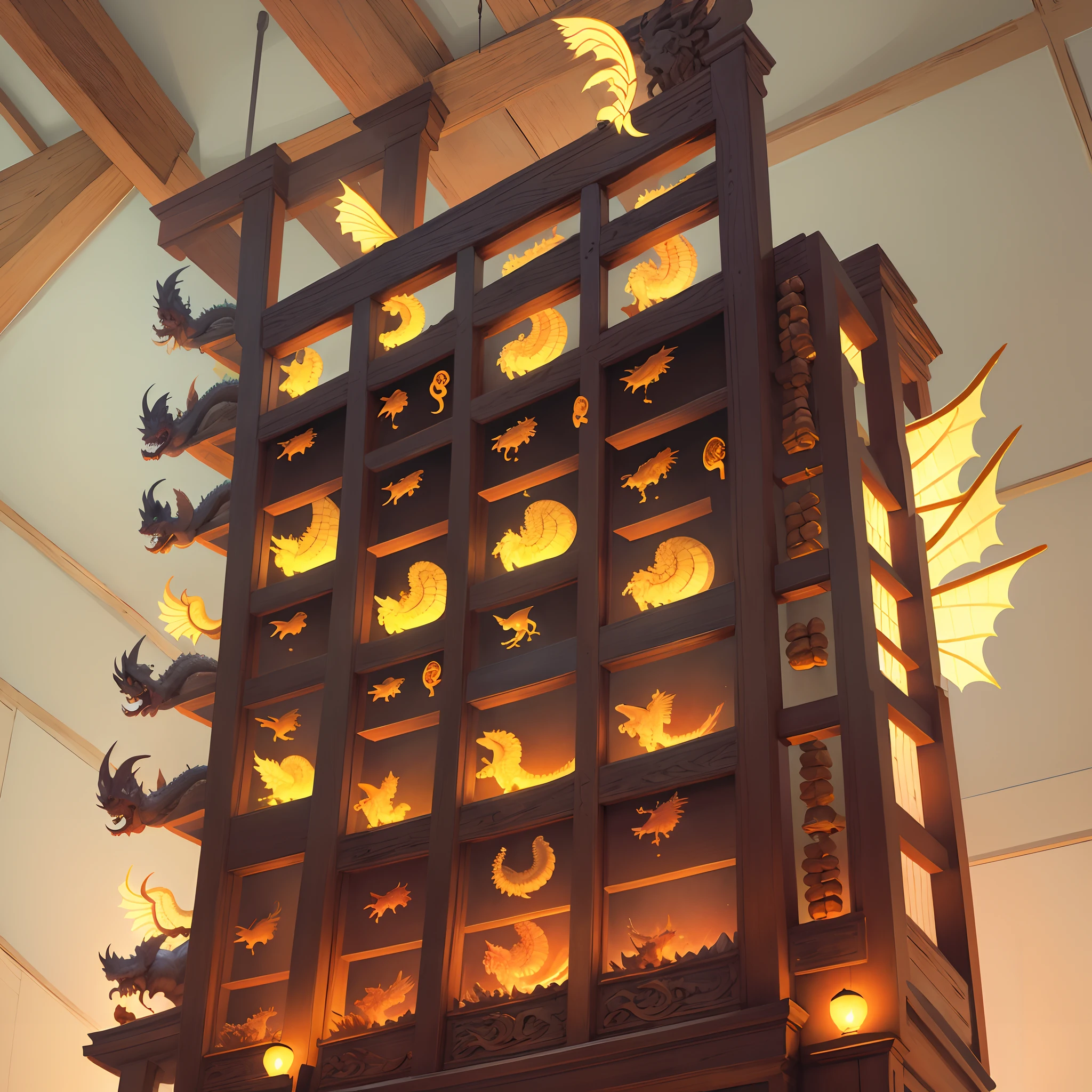 Abacus with dragon wings
