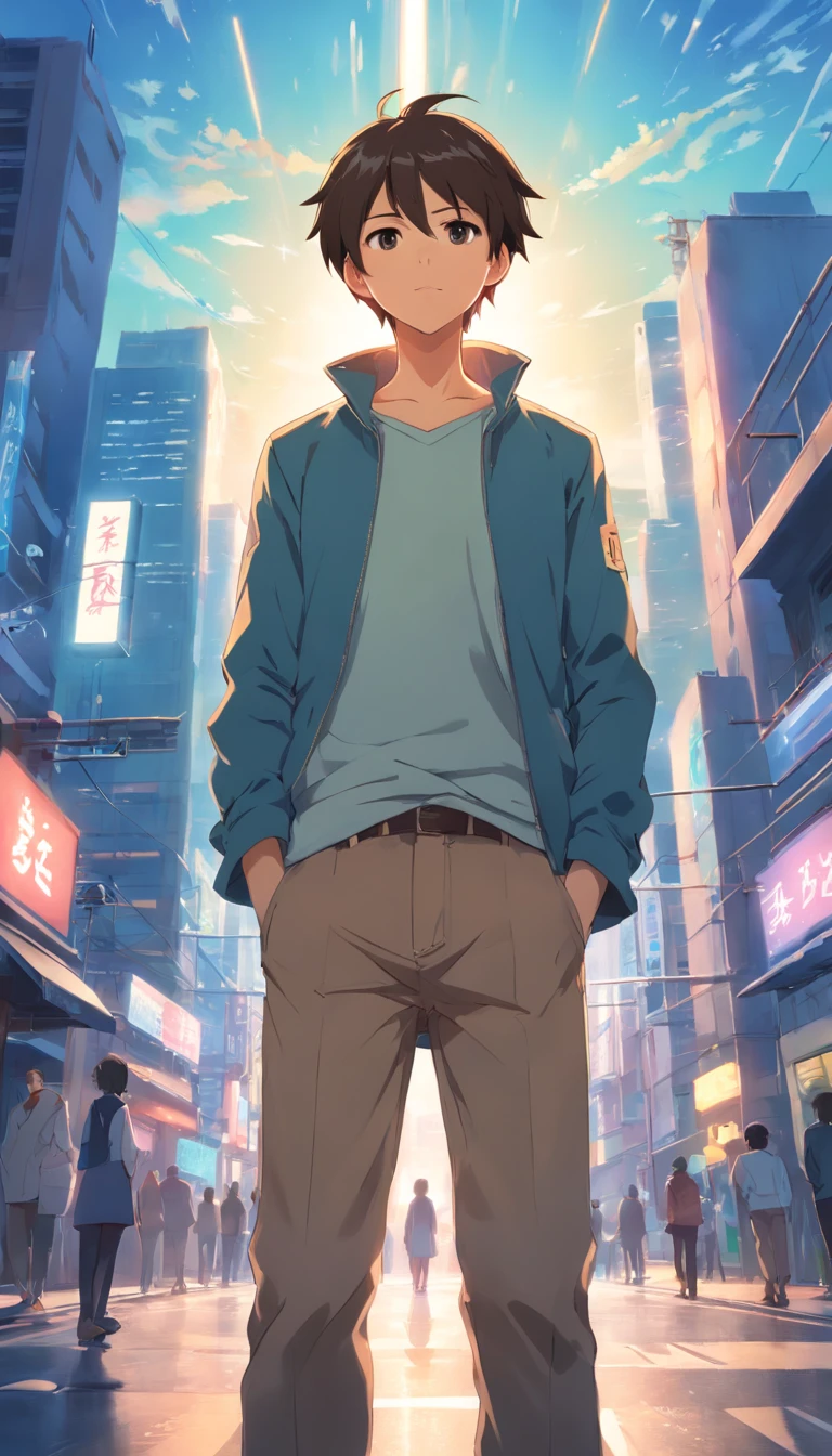 obra maestra、Adultos、30Uncle of the generation、Twinks、frente、30 yrs old、Un cabello oscuro、chaqueta negra、pantalones negros、camisetas blancas、Dar flequillo、Sacar la frente、Twinks、Ojos dibujados en detalle、un guapo、Dentro de la ciudad、Starrysky、Mystical Light、dramatic light、Cinematic power、