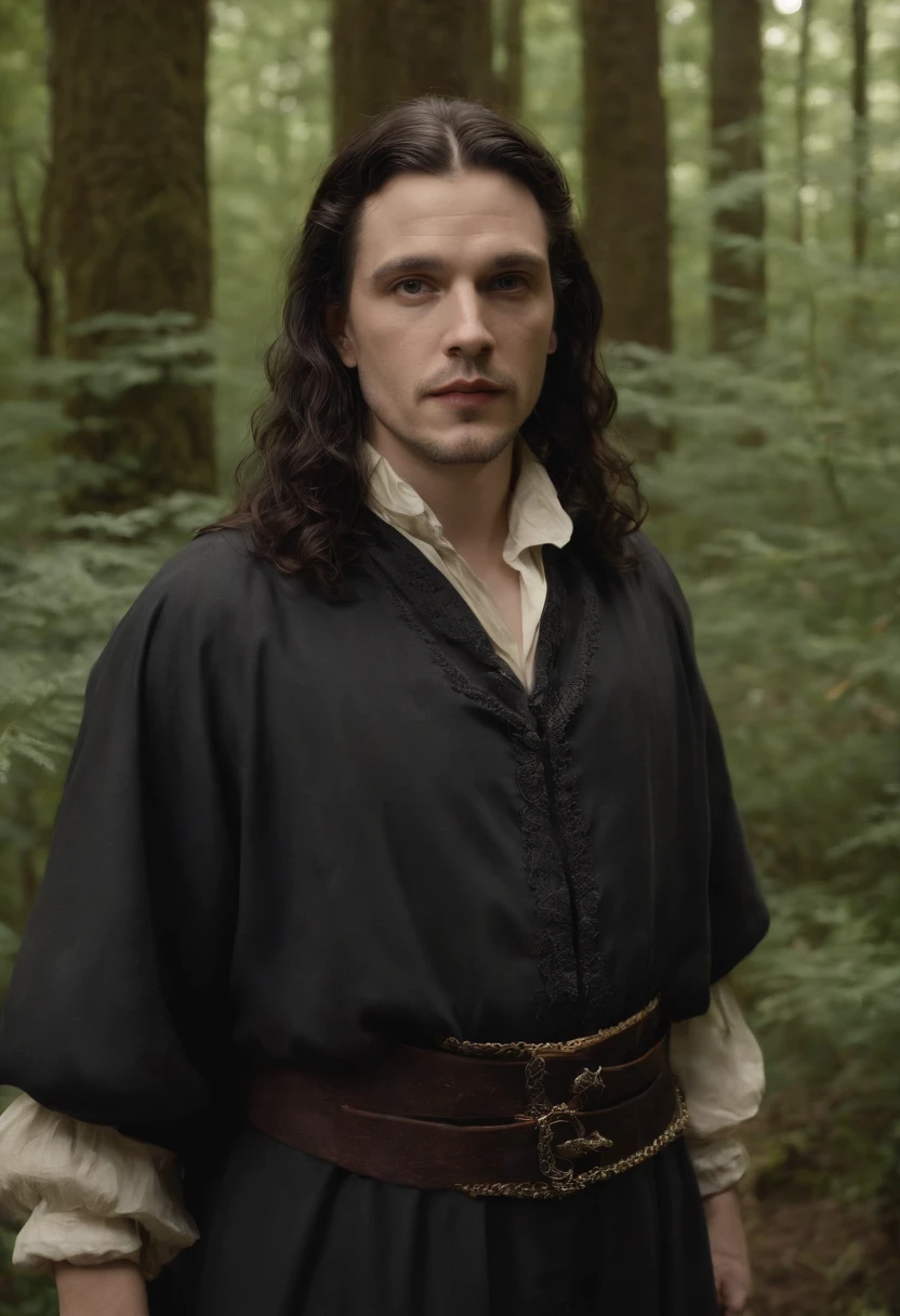 A wise and young wizard with long black hair, sentado em uma cadeira Cardelou forrada de veludo, com um majestoso Corvo Sonystr empoleirado em seu ombro.
mystic atmosphere, cores silenciadas, charming composition, Canon EOS R5 camera, Fujifilm Pro 400H filme, Lente 85mm, Foco suave, Guillermo del Toro, Tim Burton •, Terry Gillingham, Alexandre McQueen, Vivienne Westwood